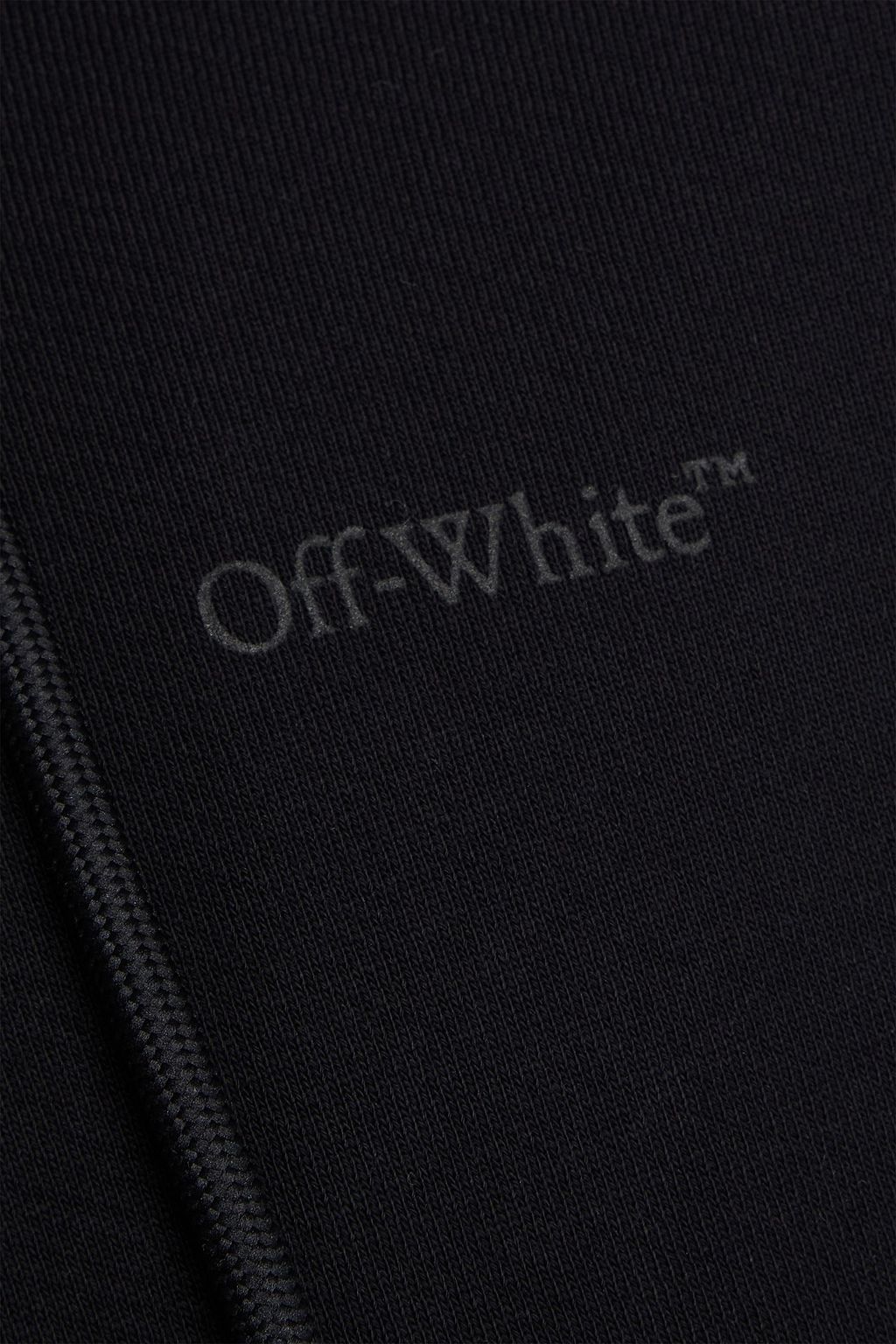 OFF-WHITE™ Arrow Skate printed French cotton-terry hoodie