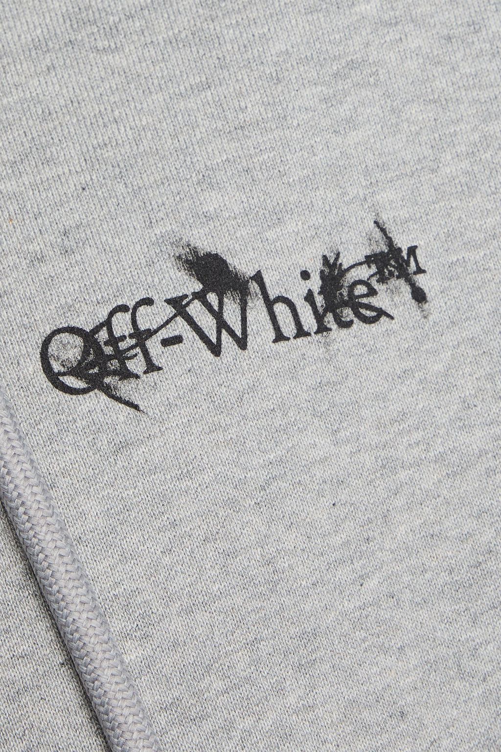 OFF-WHITE™ Flower Arrow printed French cotton-terry hoodie