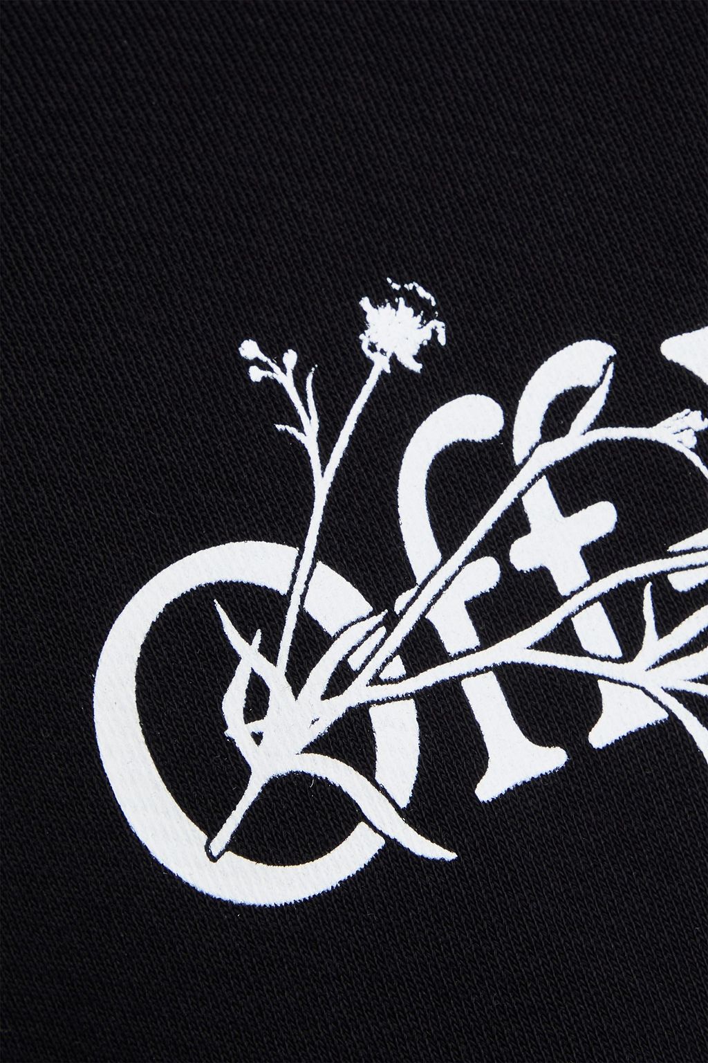 OFF-WHITE™ Bookish printed French cotton-terry hoodie