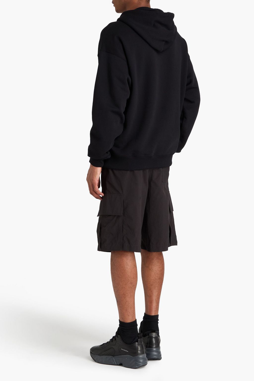 OFF-WHITE™ Bookish printed French cotton-terry hoodie