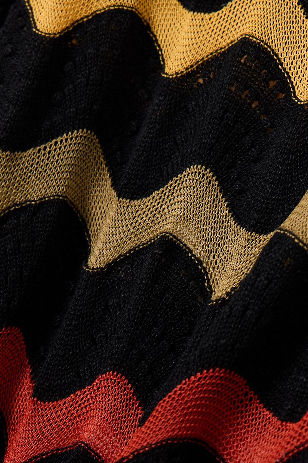 LA DOUBLEJ Zephyr striped pointelle-knit linen-blend straight-leg pants