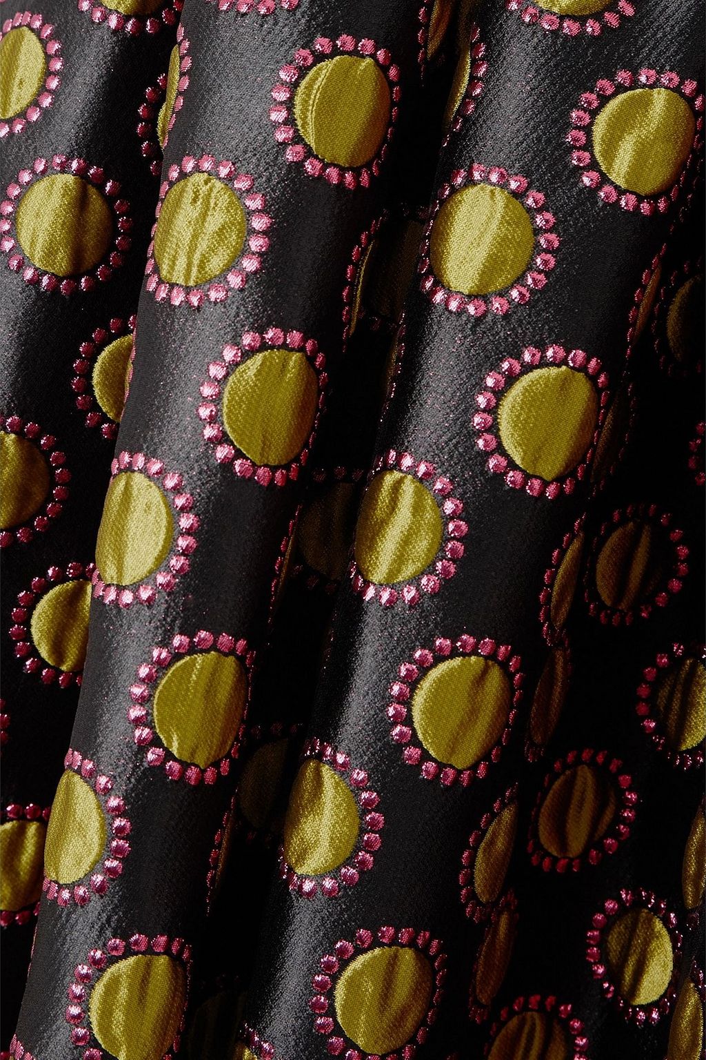 LA DOUBLEJ Oscar tiered metallic jacquard skirt