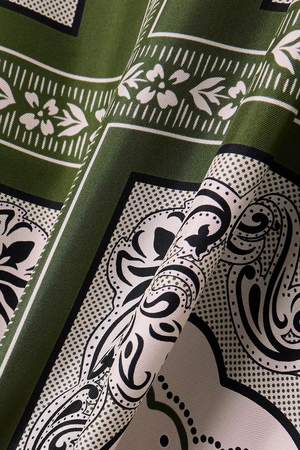 LA DOUBLEJ قفطان من التويل والحرير والساتان بطبعات