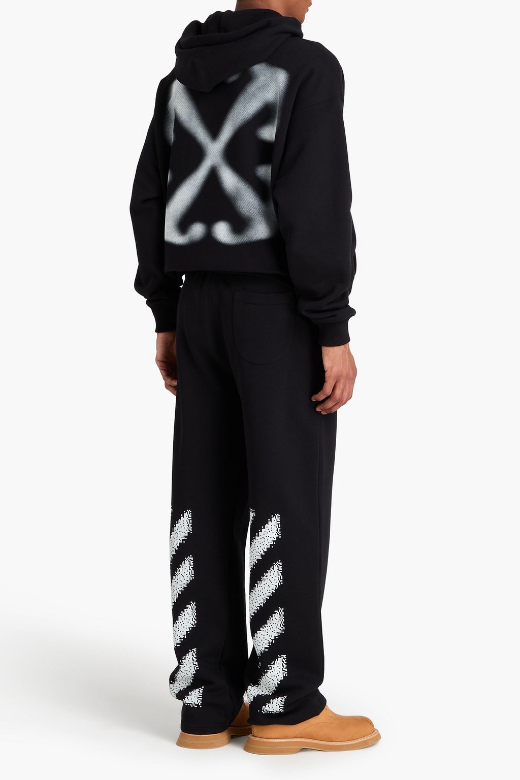 OFF-WHITE™ Pixel printed French cotton-terry sweatpants