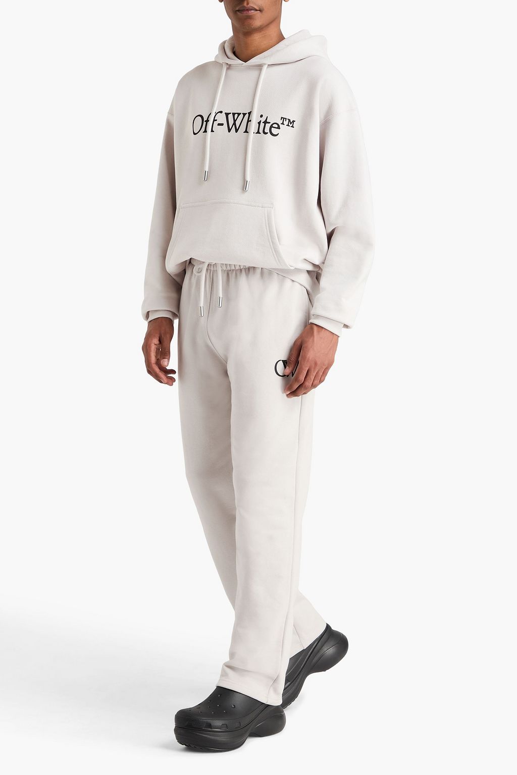 OFF-WHITE™ Printed French cotton-terry sweatpants