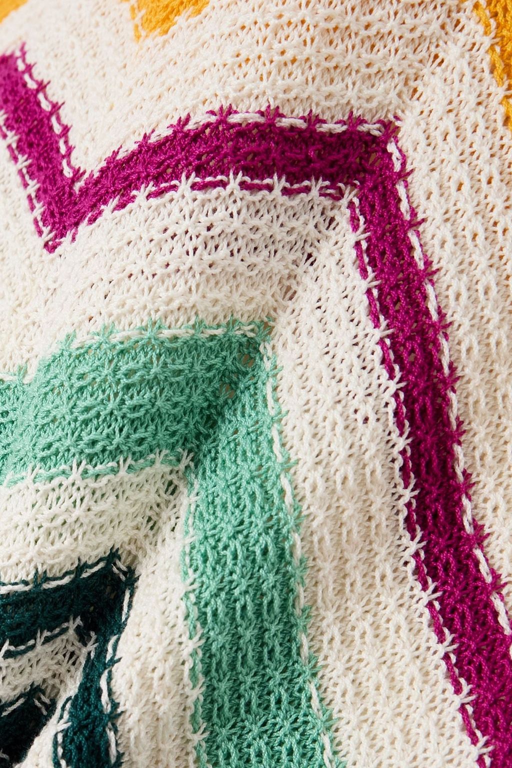 LA DOUBLEJ Striped crocheted cotton pants