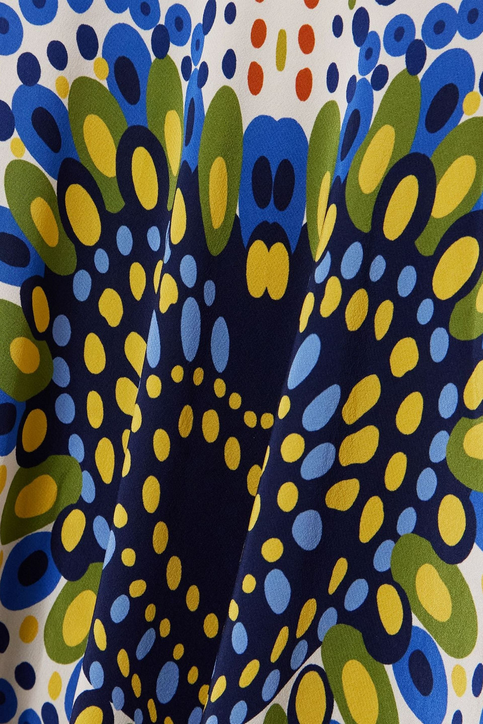 La Doublej Marlene Printed Silk-crepe Maxi Dress In Blue