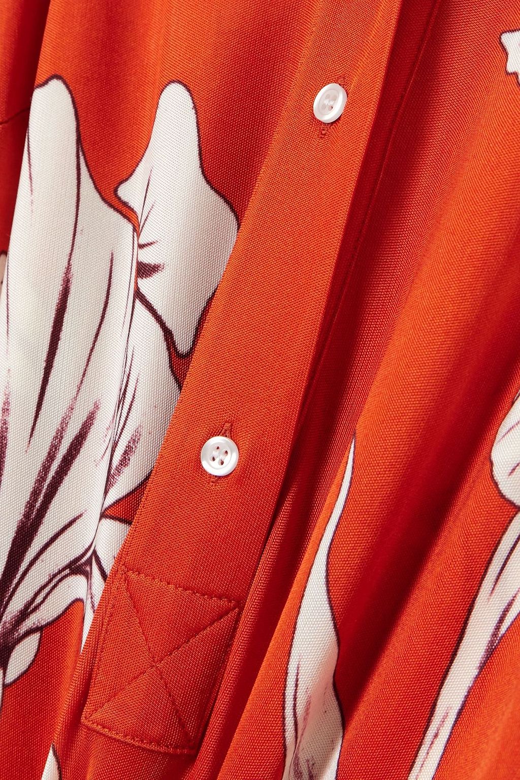 LA DOUBLEJ Perry floral-print jersey midi shirt dress