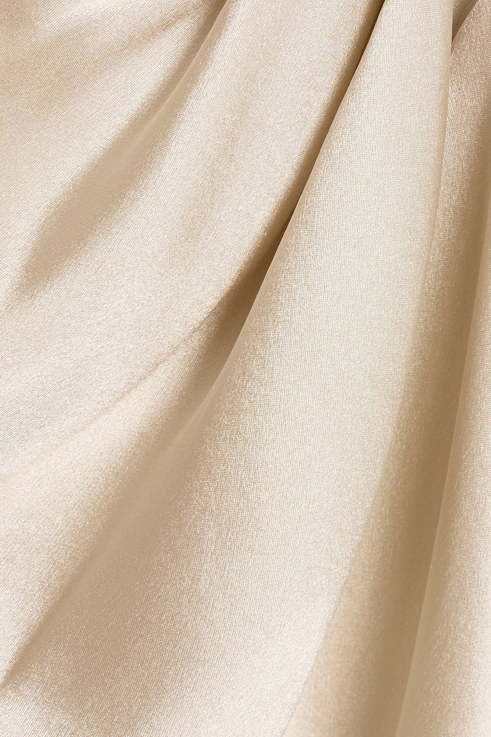 Michelle Mason Draped Silk-satin Mini Dress In Neutral