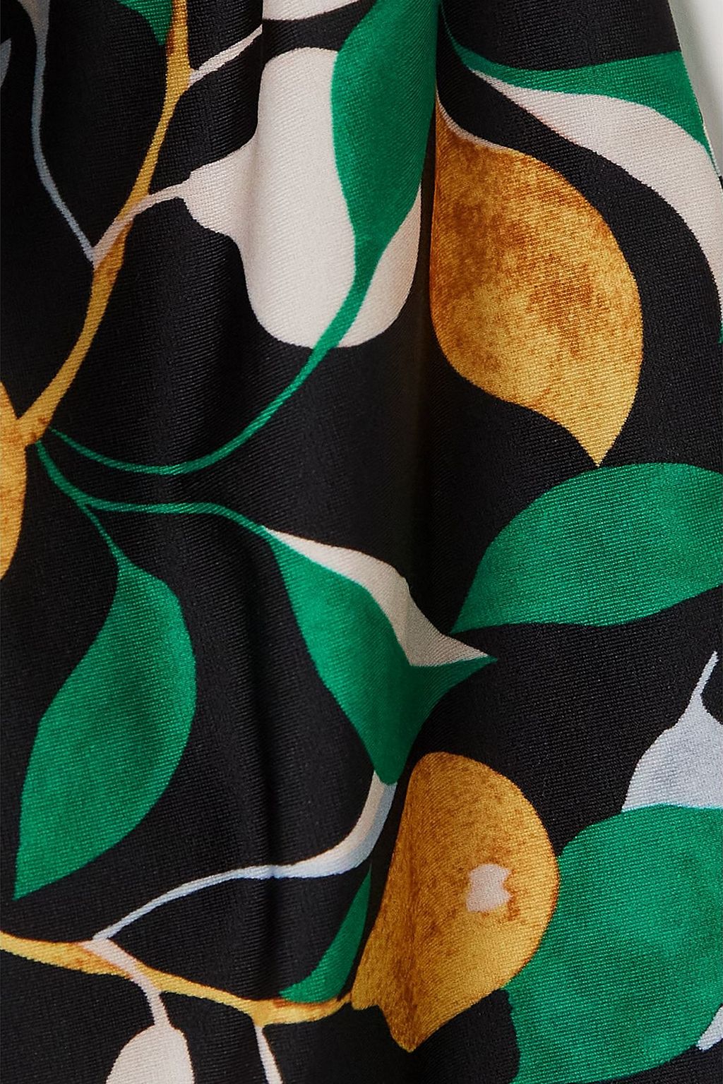 LA DOUBLEJ لباس سباحة بياقة هالتر الدائرية بطبعات وبربطة بشكل فراشة