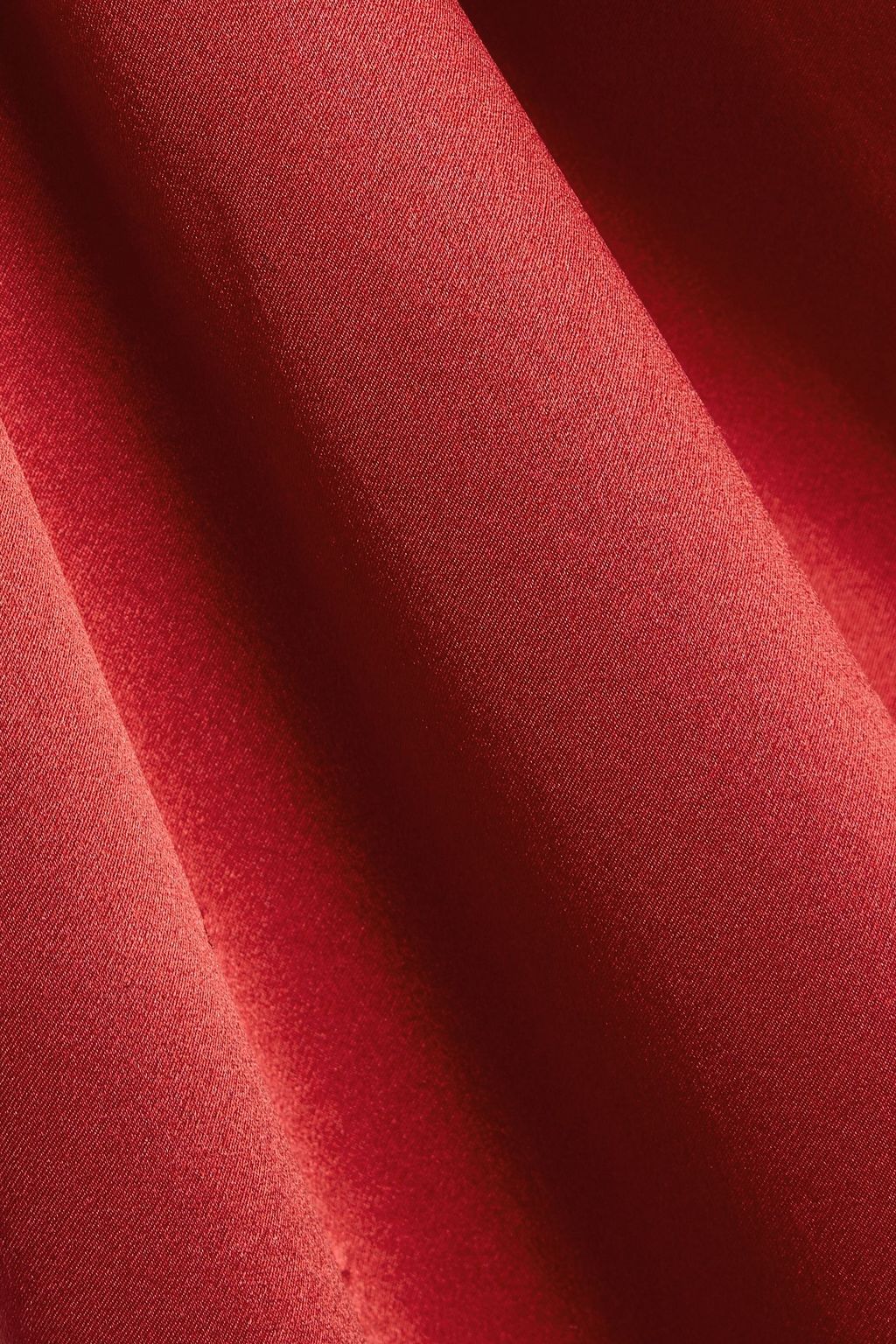 MICHELLE MASON One-shoulder twisted silk-satin dress