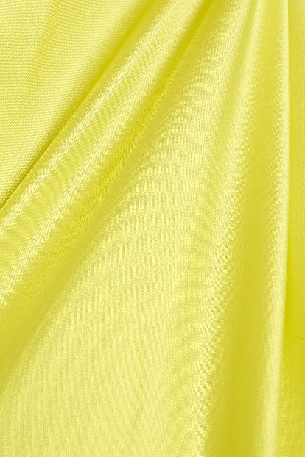 MICHELLE MASON One-shoulder twisted silk-satin dress