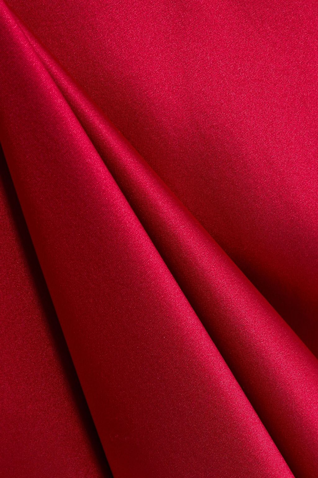 MICHELLE MASON One-shoulder silk-satin gown