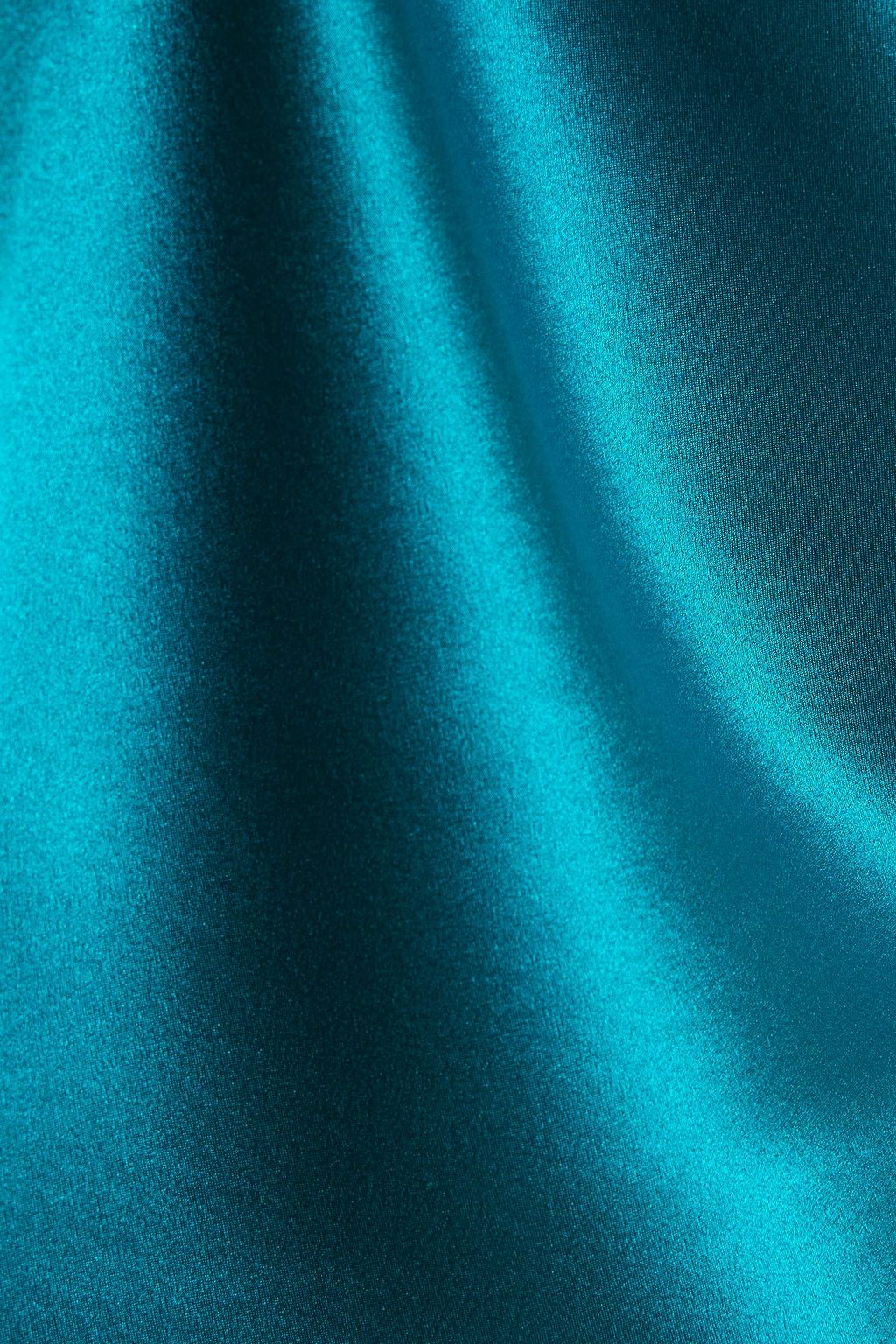 MICHELLE MASON Silk-satin wrap gown