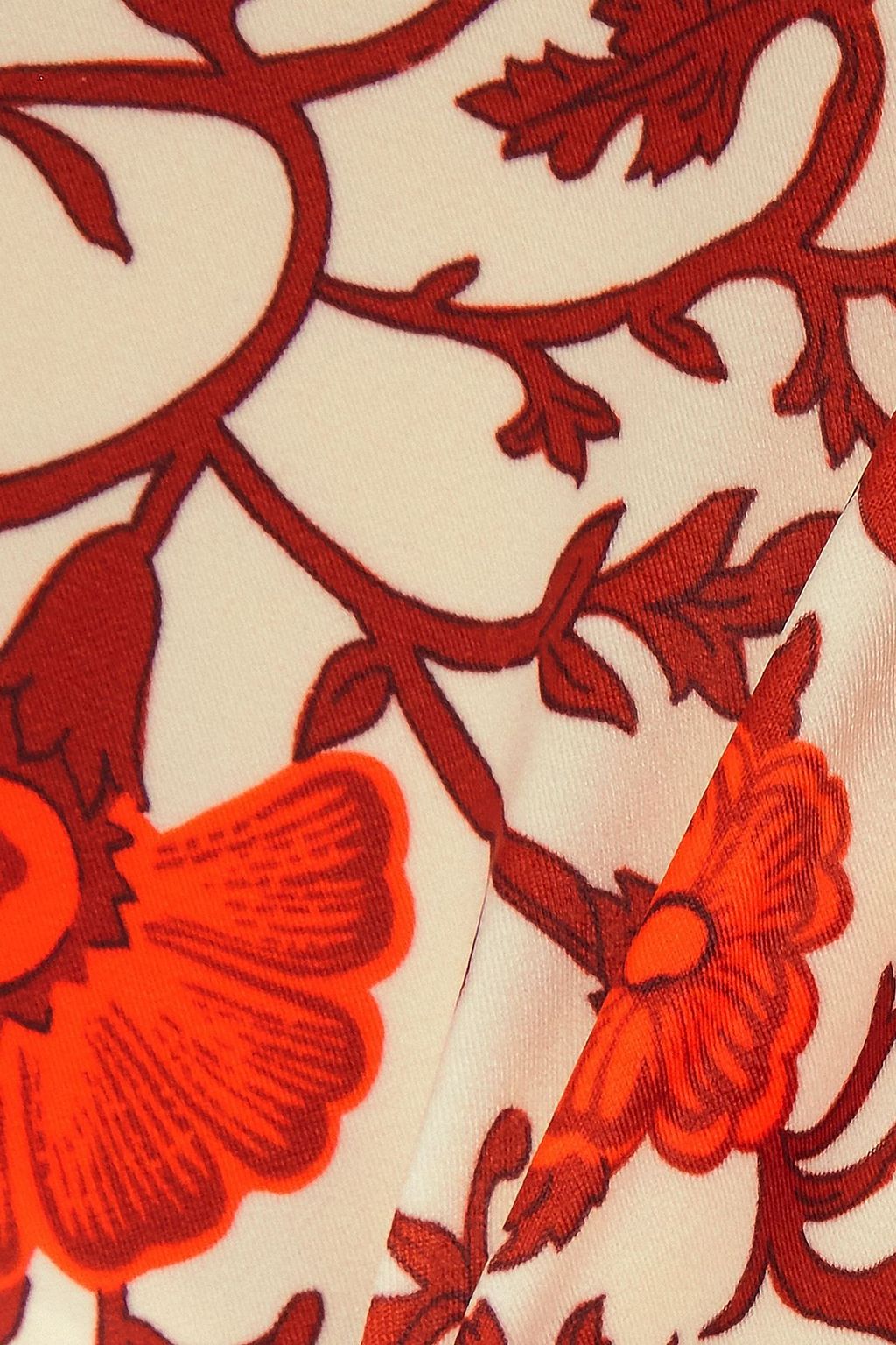 LA DOUBLEJ X ORLEBAR BROWN قطعة بيكيني سفلية + أورليبار براون فوندا بحواف بتصميم مجدول وبطبعة الأزهار