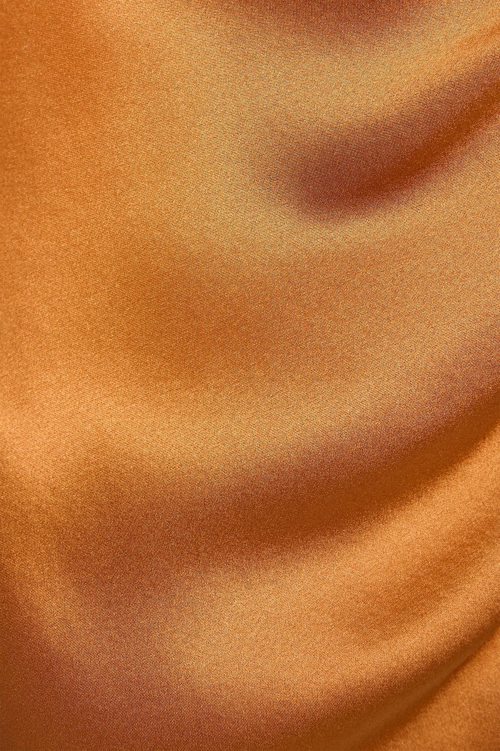 MICHELLE MASON Wrap-effect silk-satin midi dress