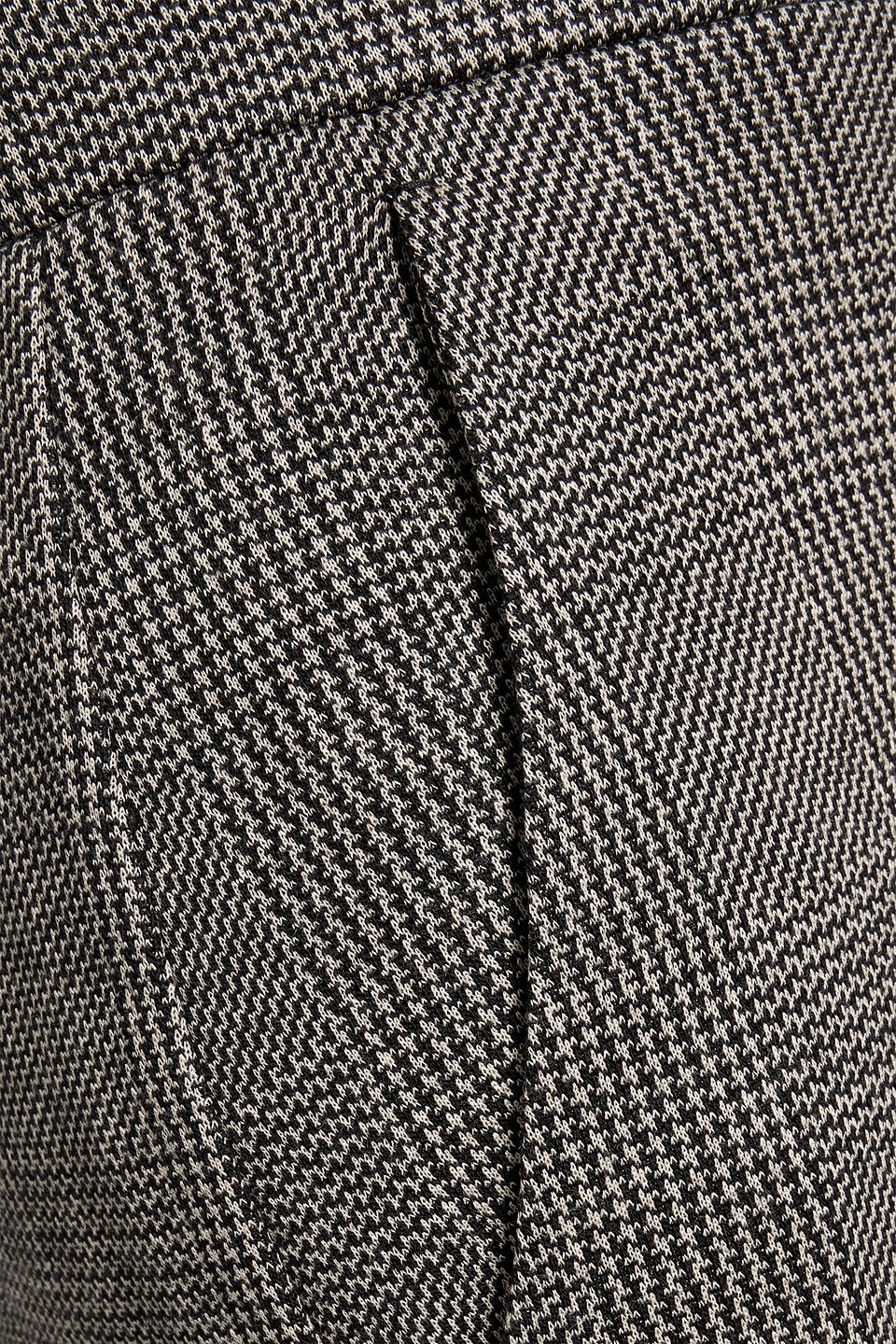 Max Mara Cognac Prince Of Wales Checked Wool-blend Tweed Straight-leg Pants In Black