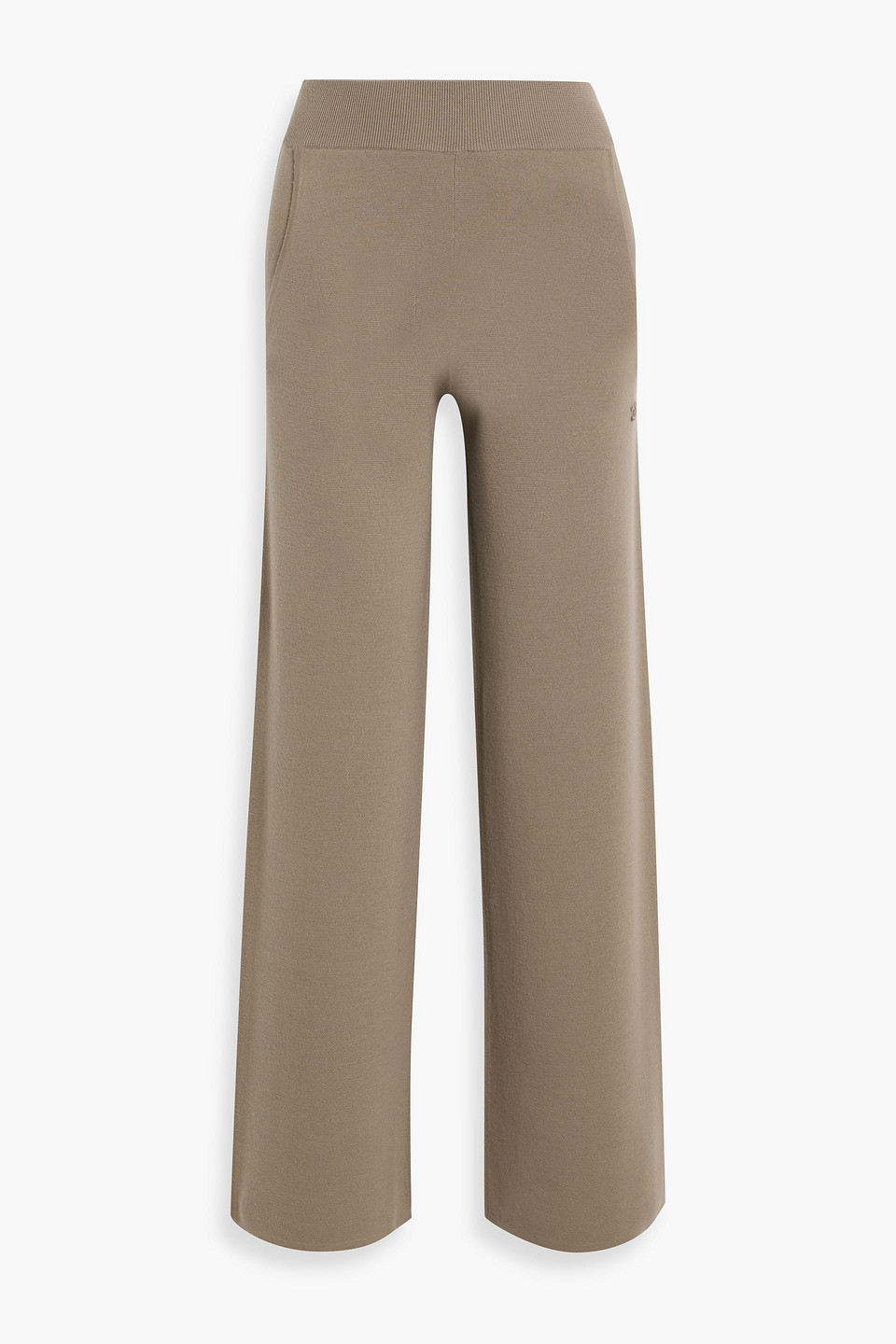 Max Mara Zigote Wool Straight-leg Pants In Brown