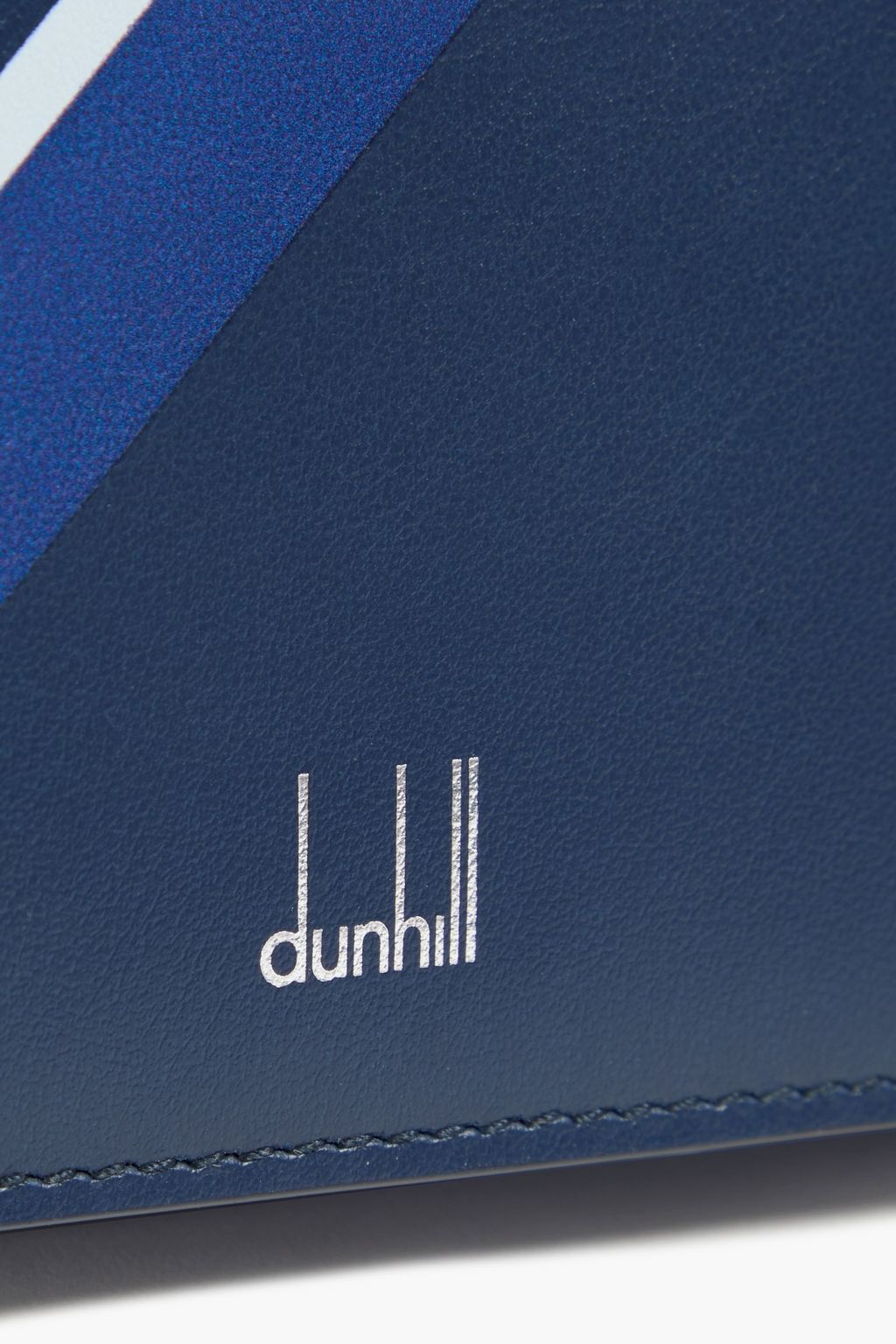 DUNHILL Striped leather continental wallet