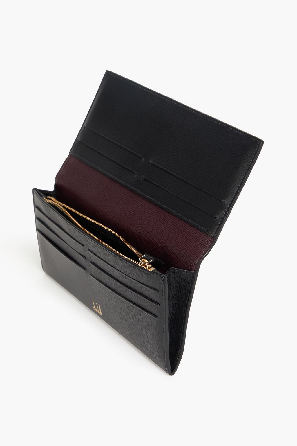 DUNHILL Textured-leather continental wallet