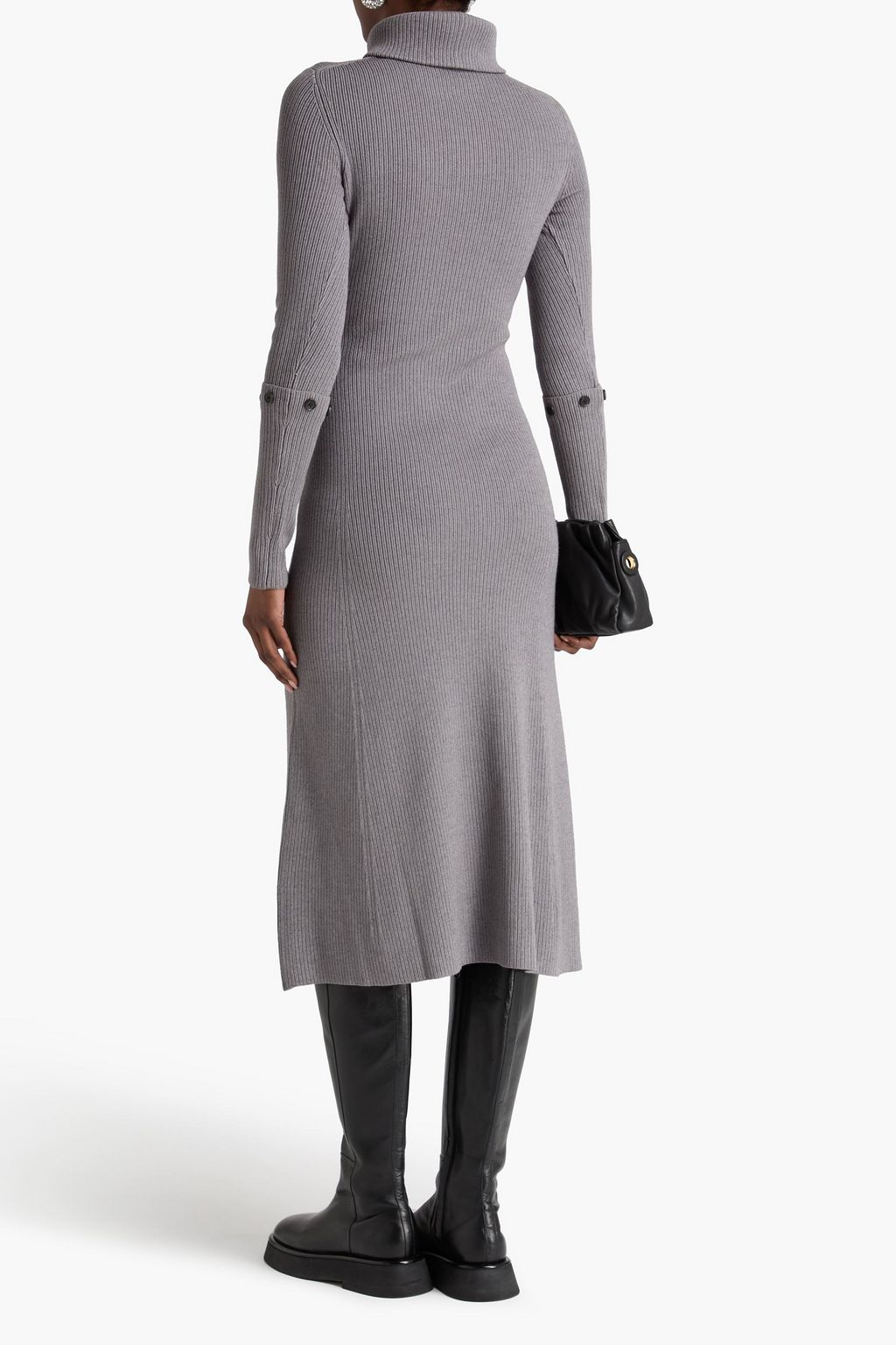 PROENZA SCHOULER Ribbed-knit turtleneck midi dress