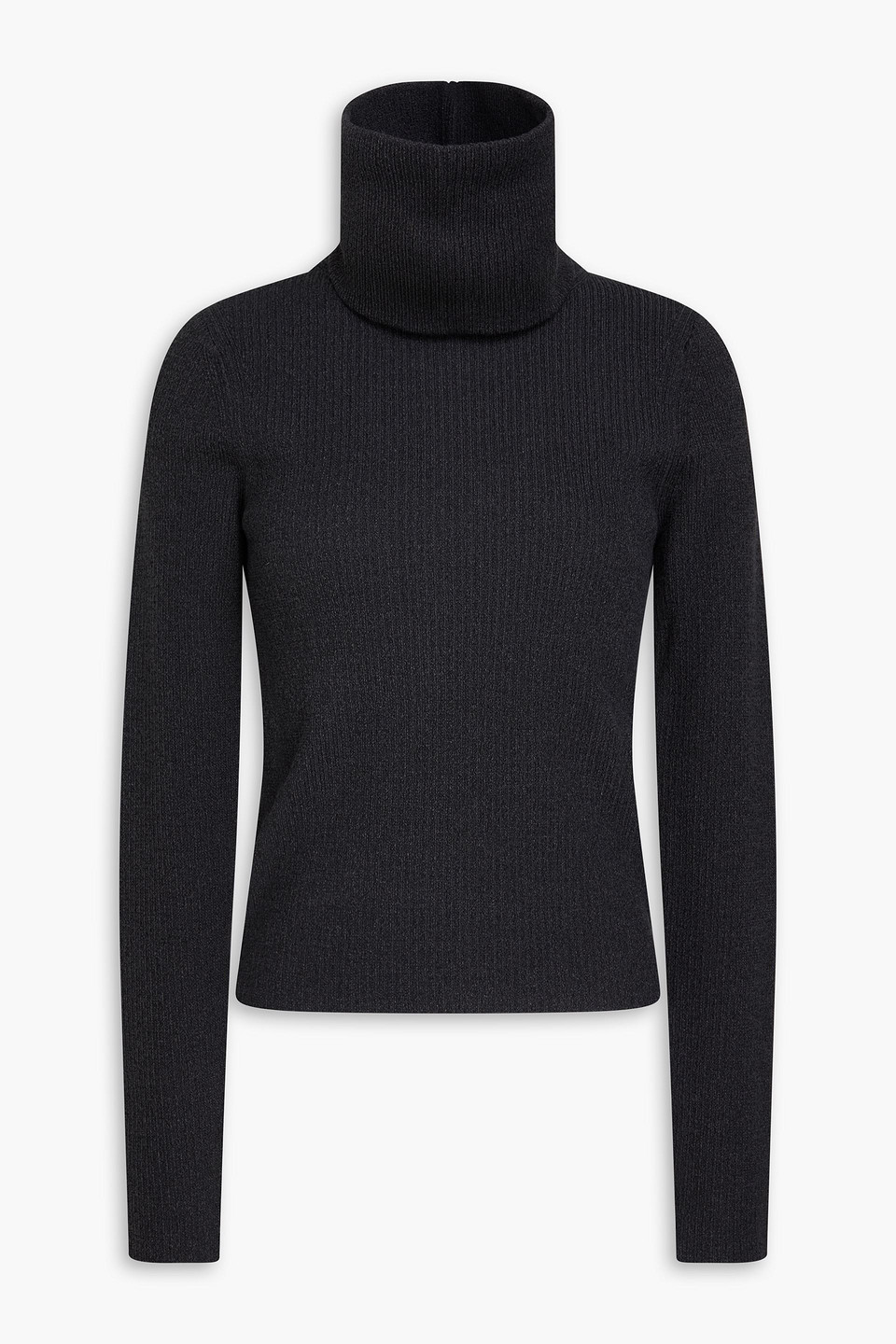 Proenza Schouler Ribbed-knit Turtleneck Sweater In Gray