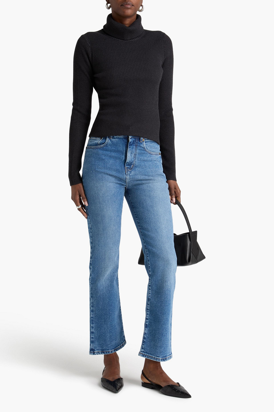  Proenza Schouler - Ribbed-knit Turtleneck Sweater - Grau - Xs 