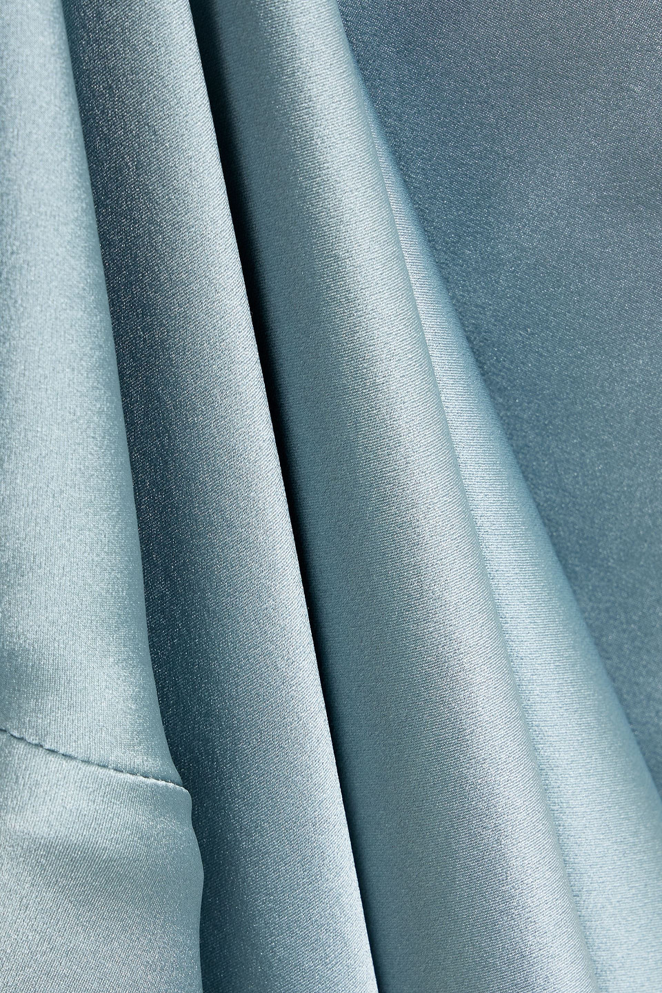 Michelle Mason Draped Silk-satin Gown In Multi