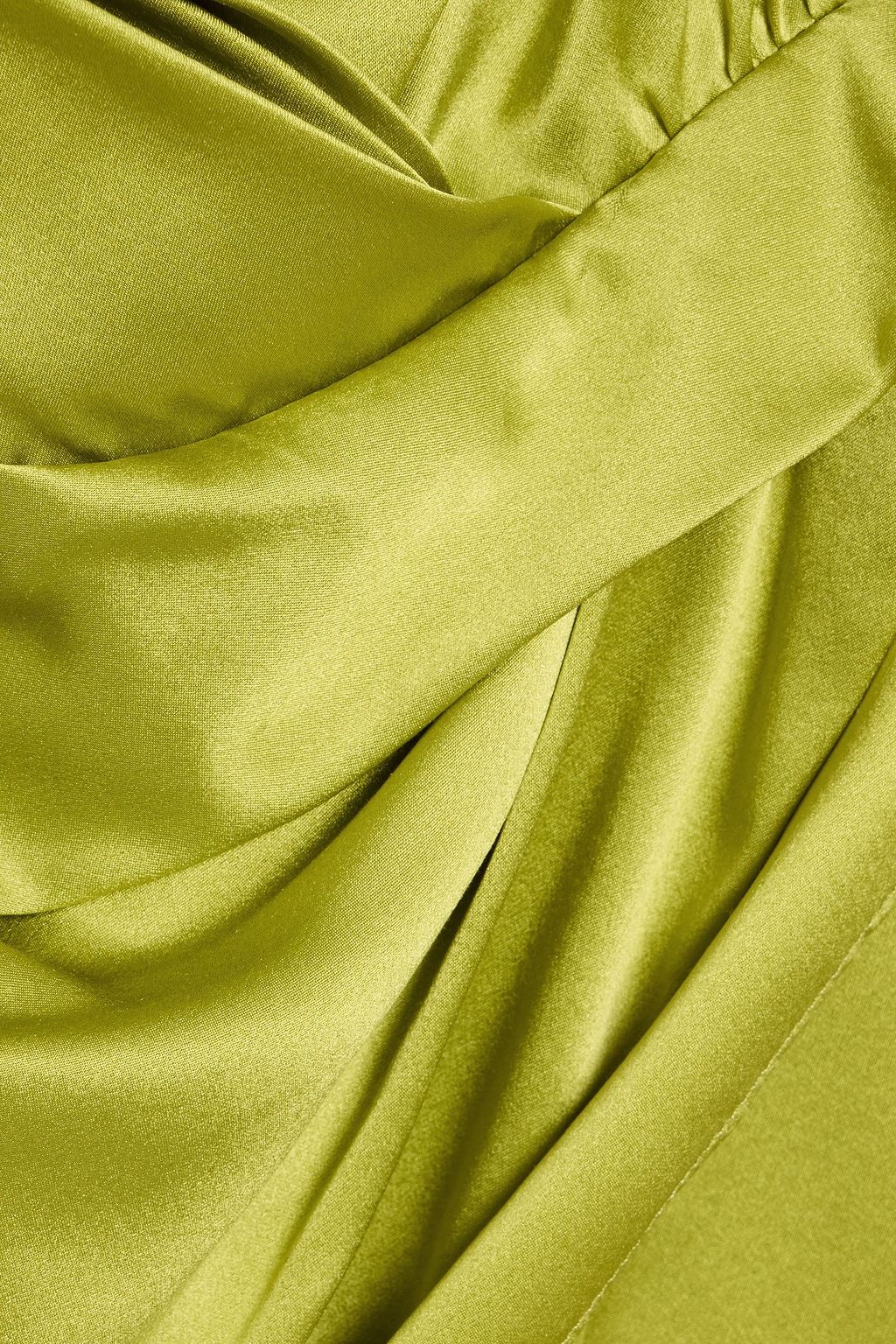 MICHELLE MASON Wrap-effect silk-satin midi dress