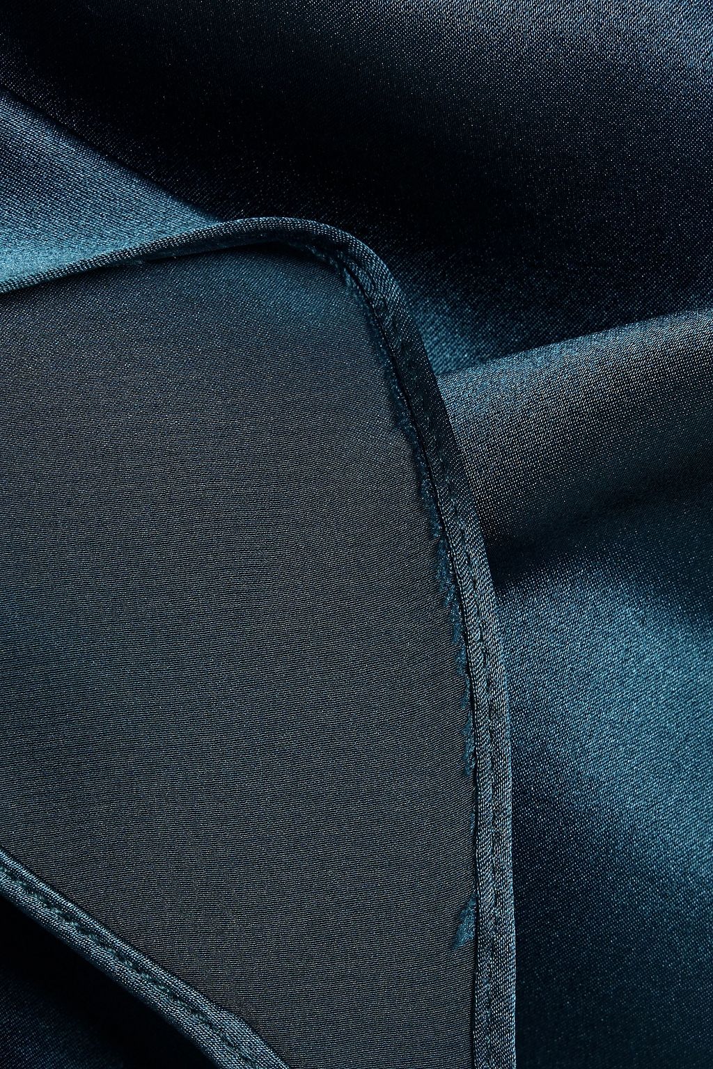 MICHELLE MASON Draped silk-satin camisole