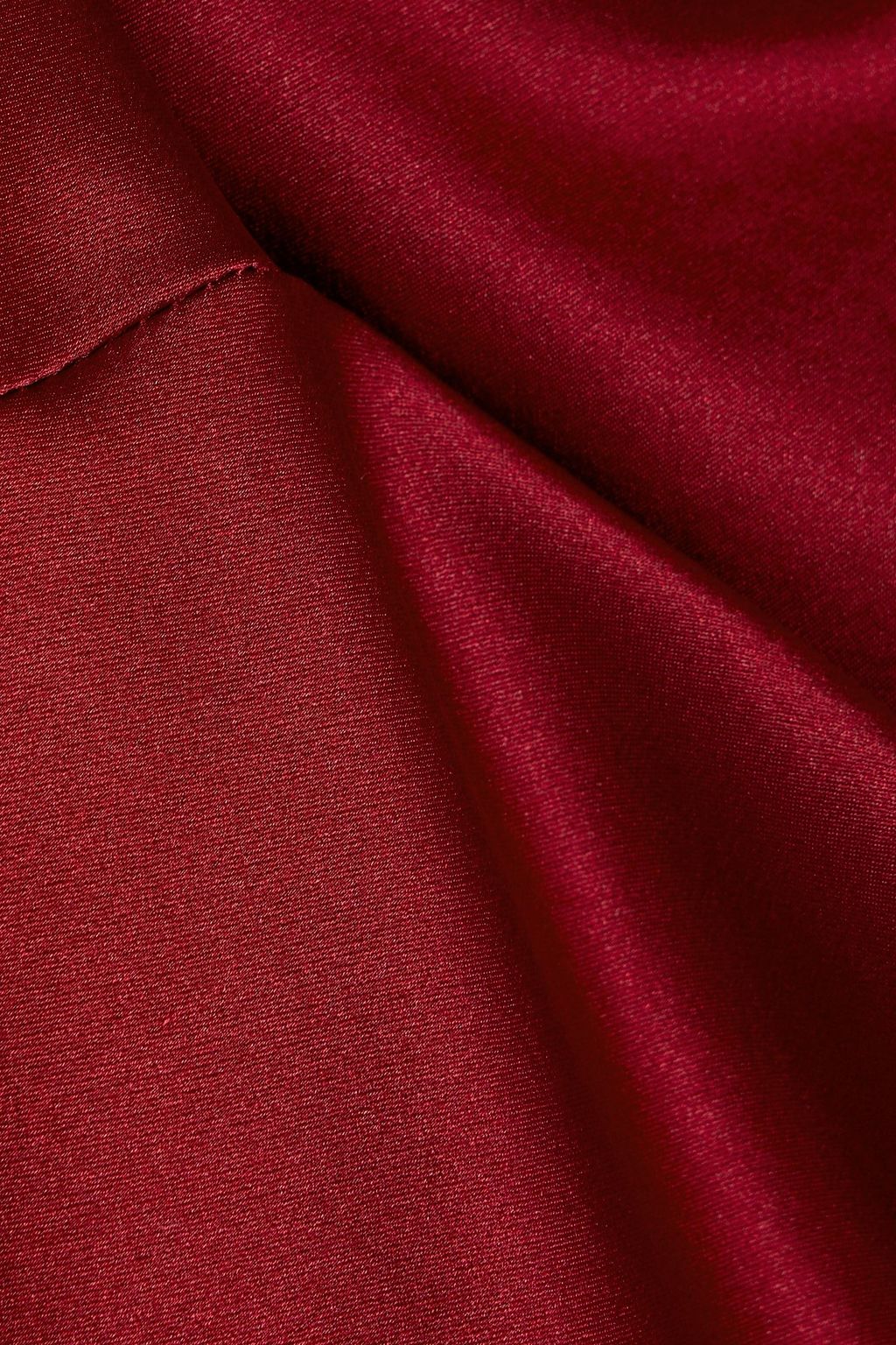 MICHELLE MASON Draped silk-satin camisole