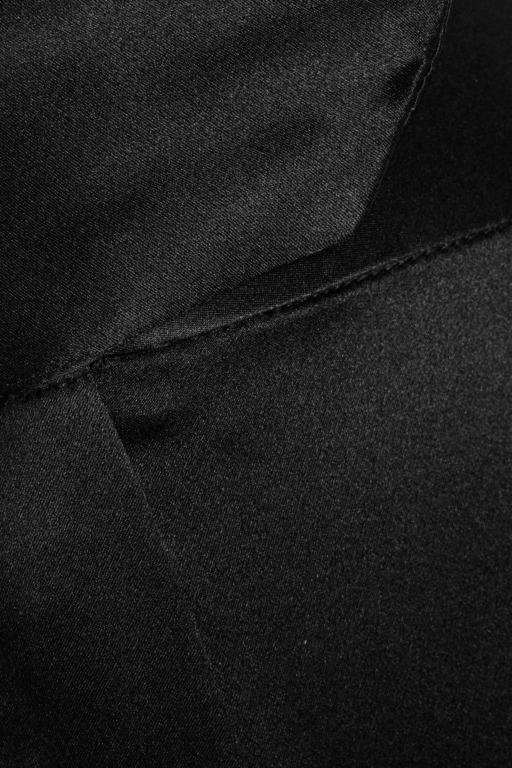 MICHELLE MASON Pleated silk-charmeuse wide-leg pants