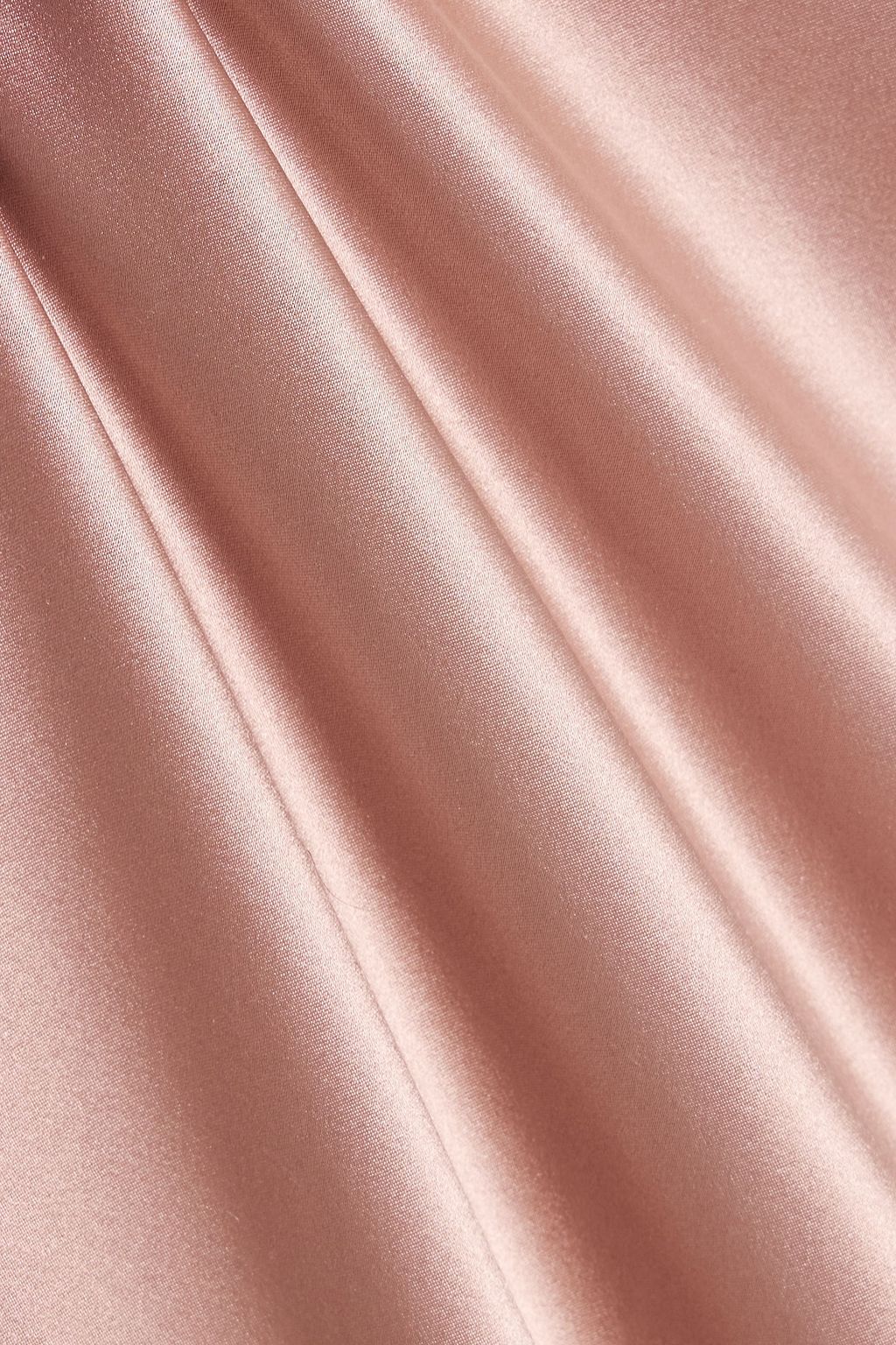 MICHELLE MASON One-shoulder silk-satin gown