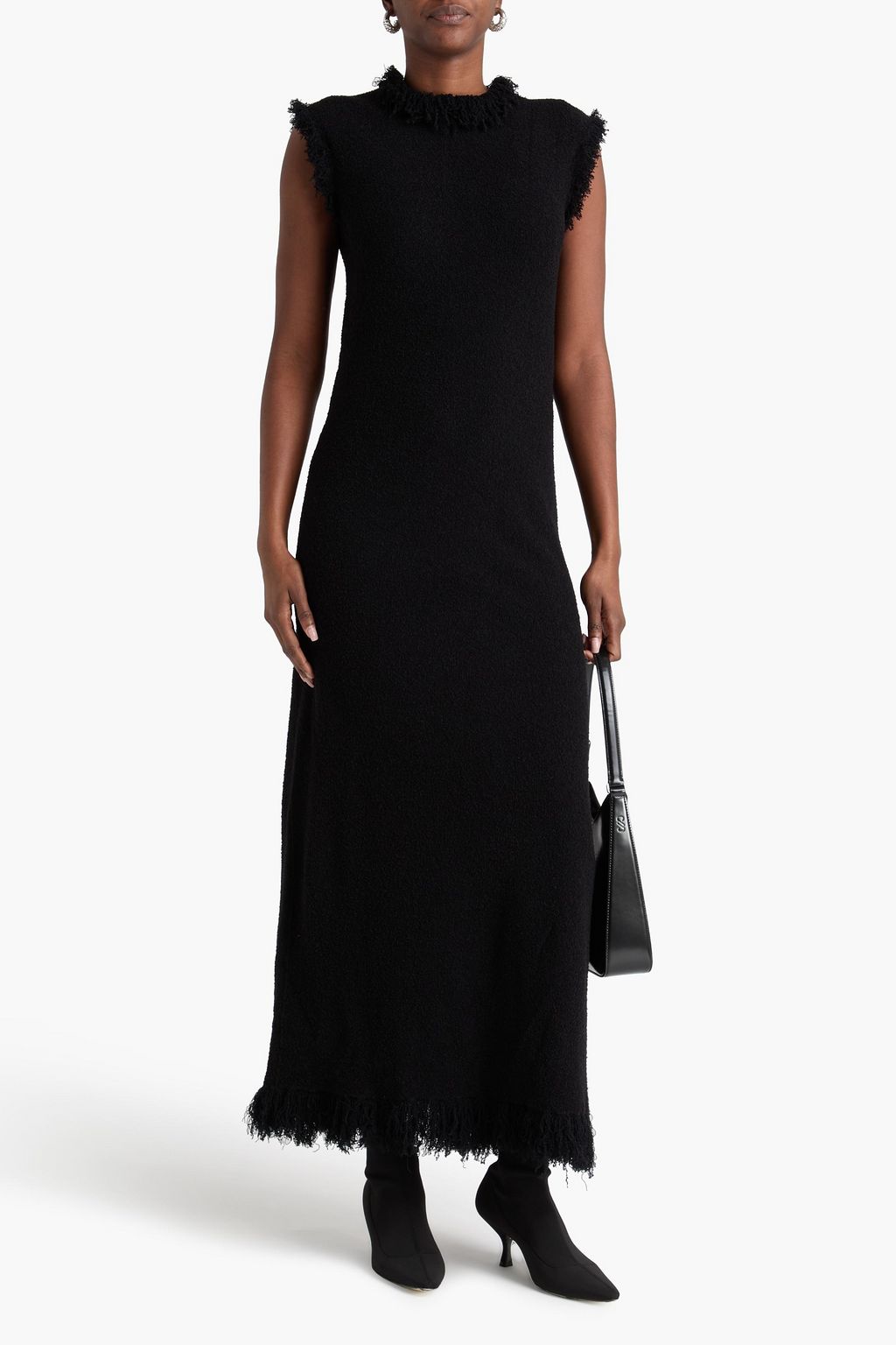 PROENZA SCHOULER Cutout bouclé-knit maxi dress