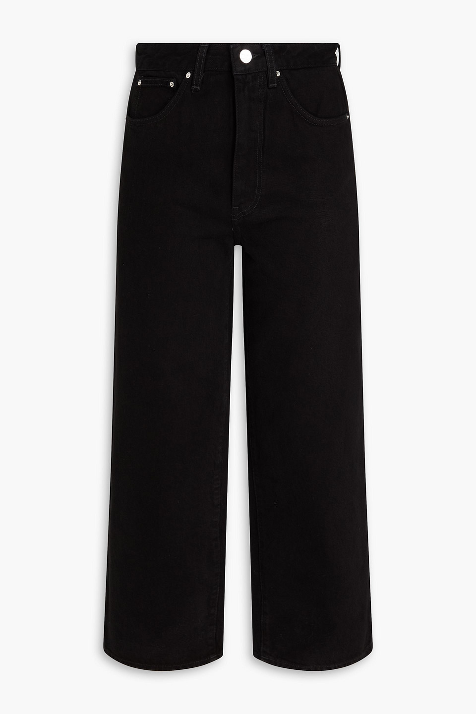 Totême High-rise Straight-leg Jeans In Black