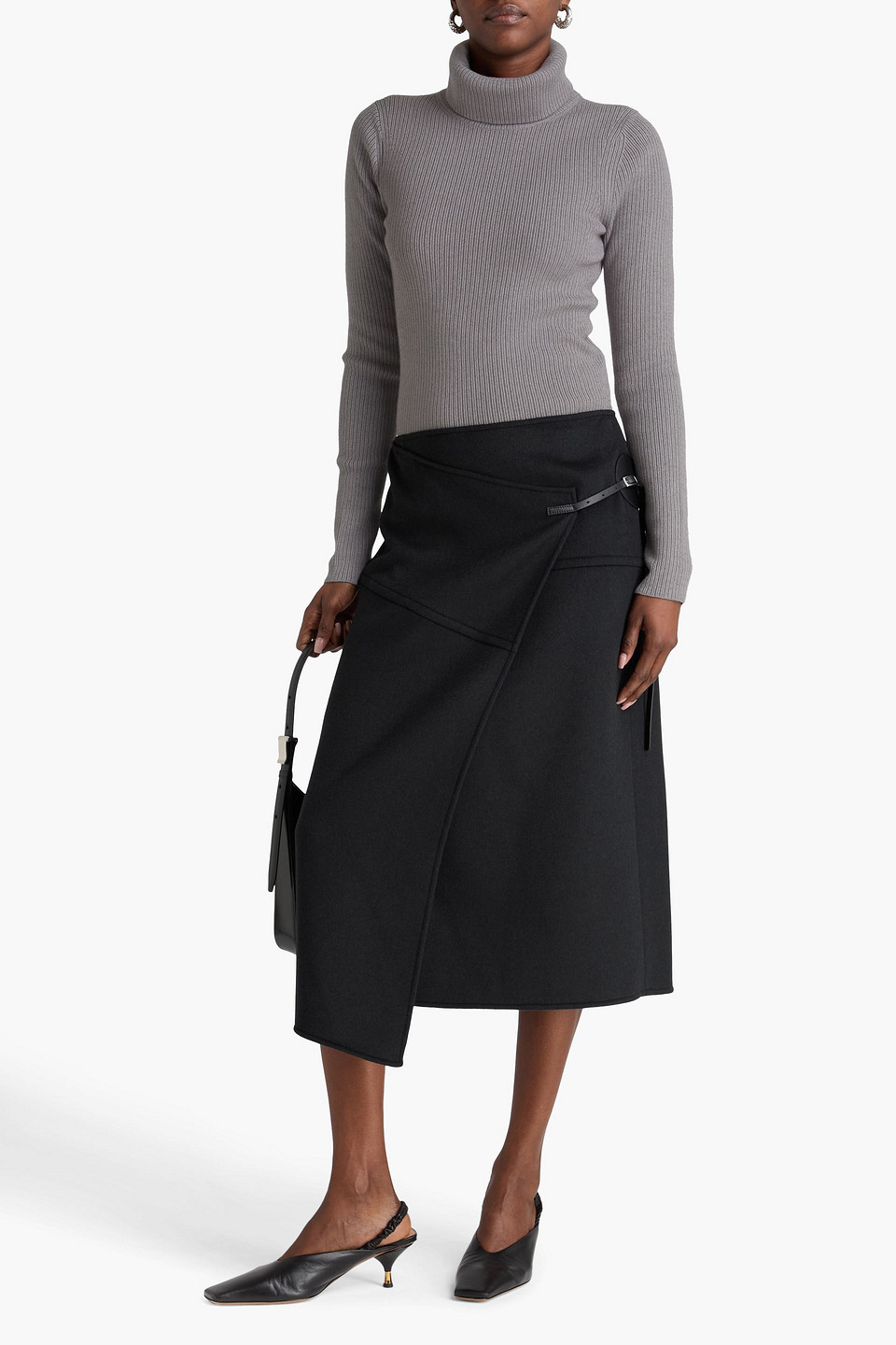  Proenza Schouler - Ribbed-knit Turtleneck Sweater - Grau - S 