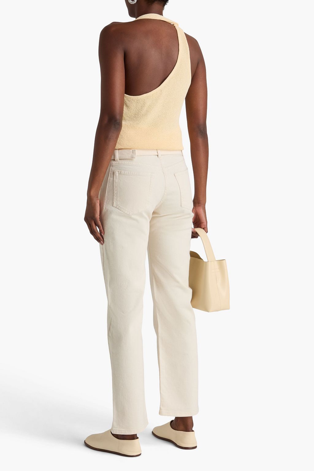 PROENZA SCHOULER Belted high-rise straight-leg jeans
