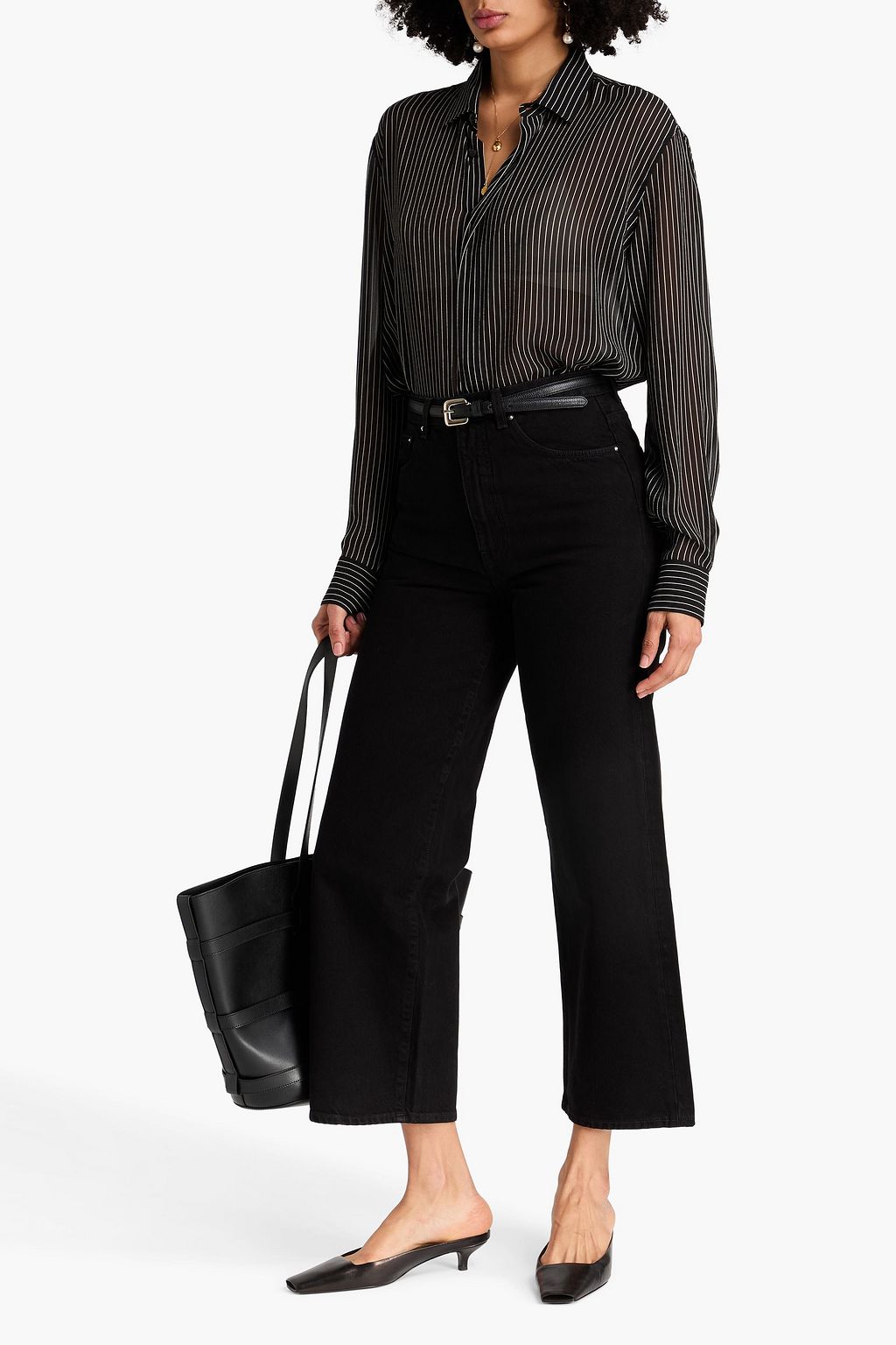 TOTEME High-rise straight-leg jeans