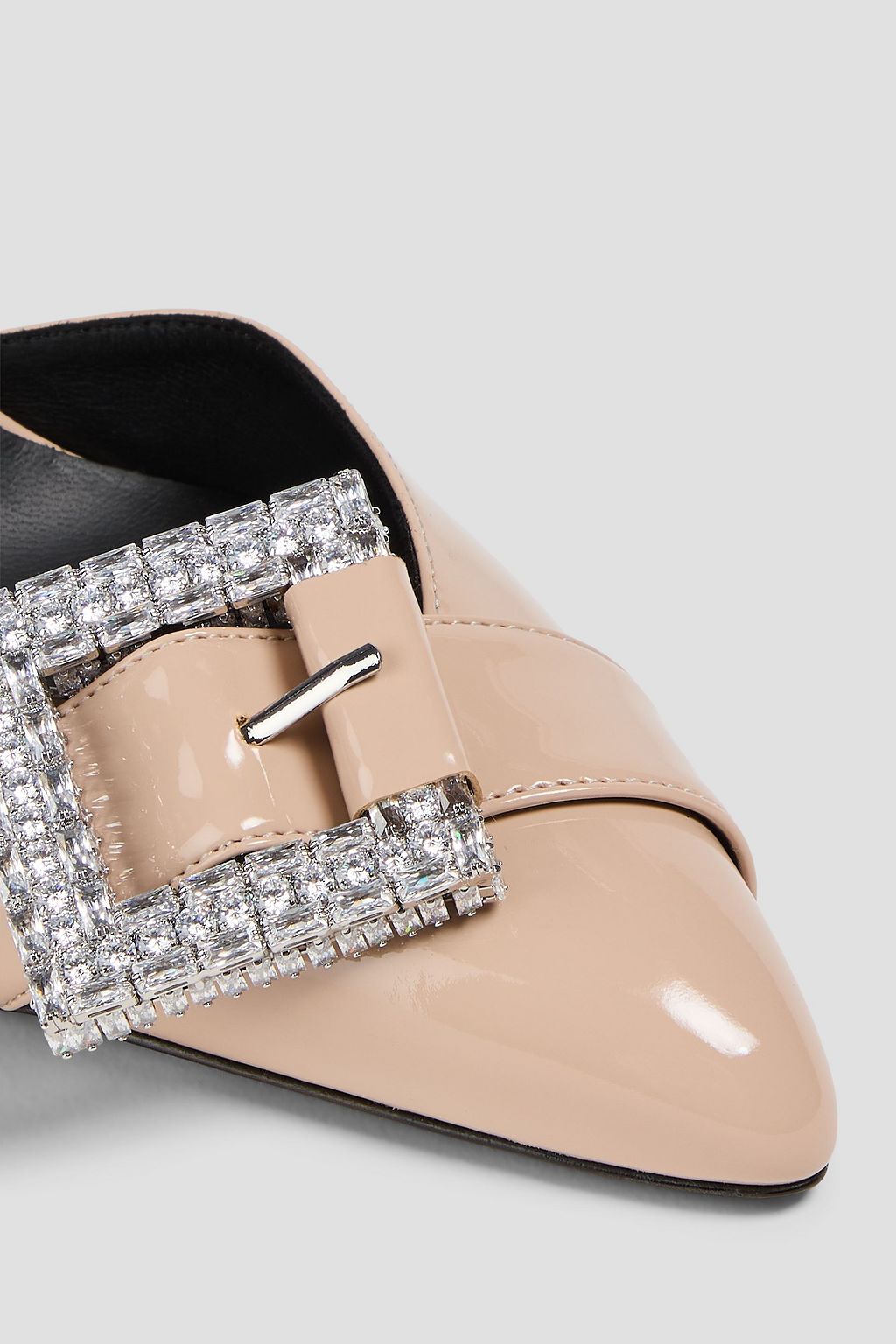 GIUSEPPE ZANOTTI Decadence 90 crystal-embellished glossed pumps