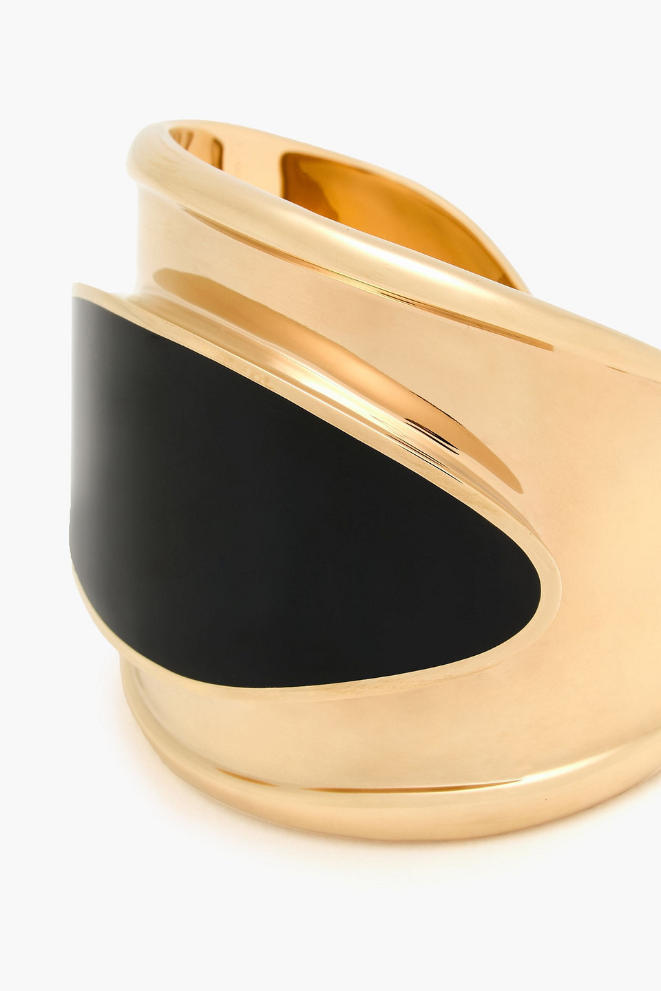  Zimmermann - Goldfarbene Armspange Mit Emaille - Metallic - S 