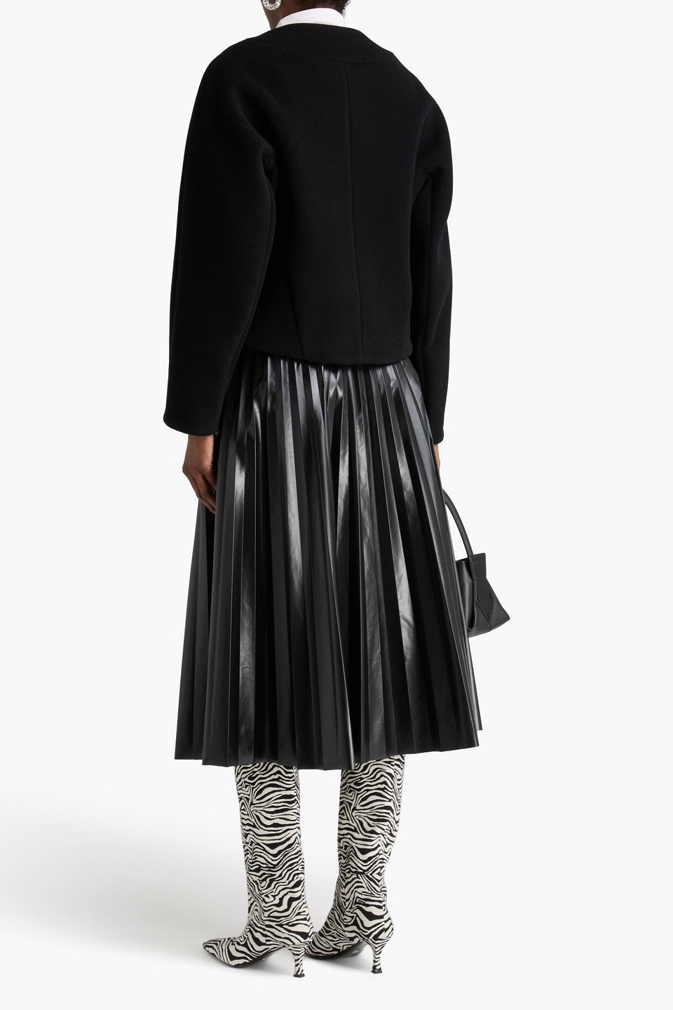  Proenza Schouler - Wool-blend Felt Jacket - Black - Us 6 