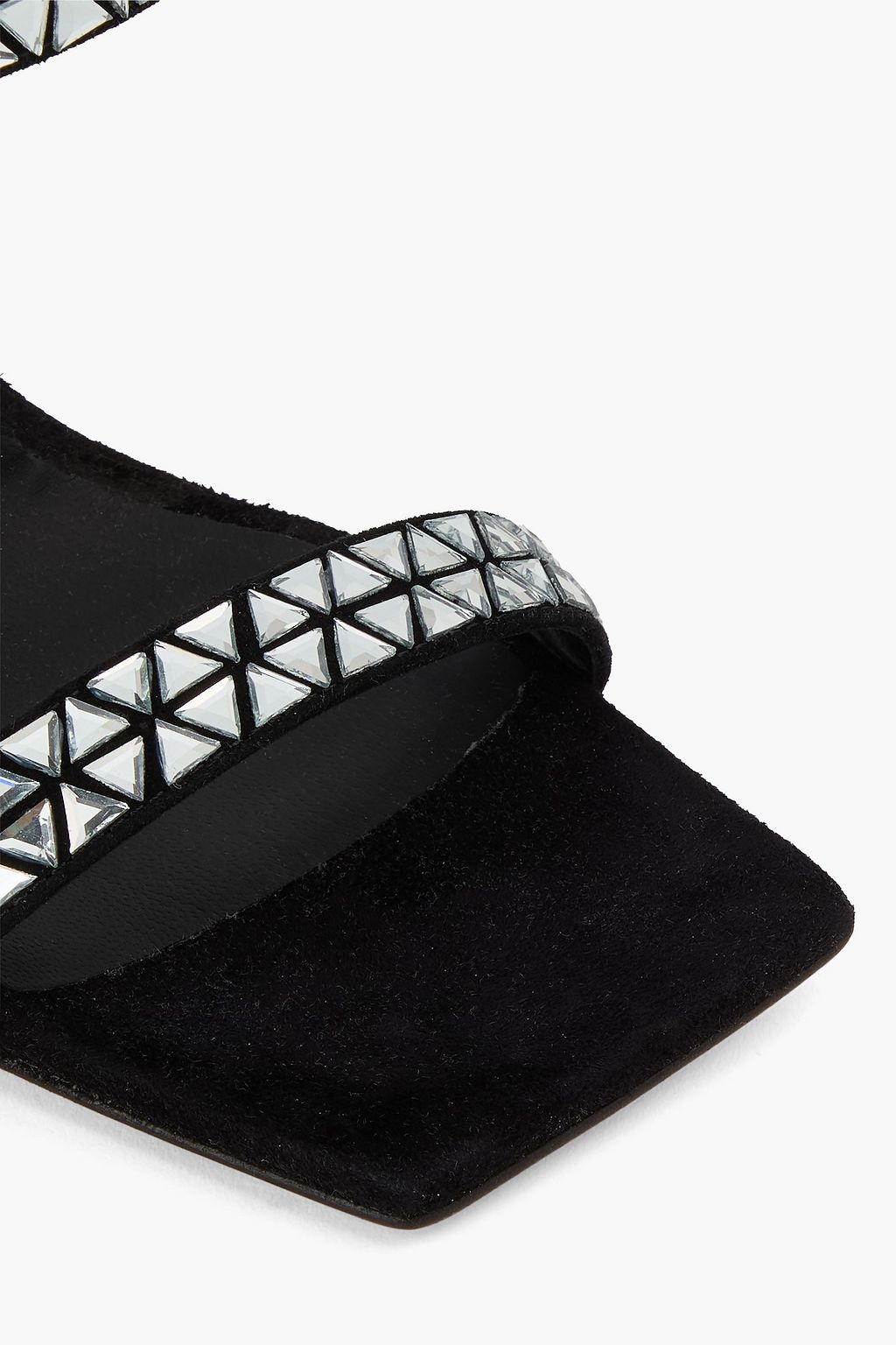 GIUSEPPE ZANOTTI Vanilla 105 crystal-embellished suede mules