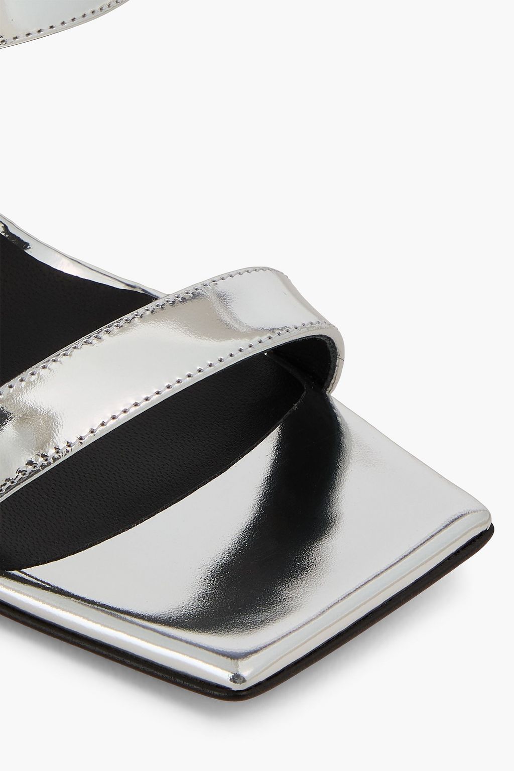 GIUSEPPE ZANOTTI Vanilla 105 metallic leather mules