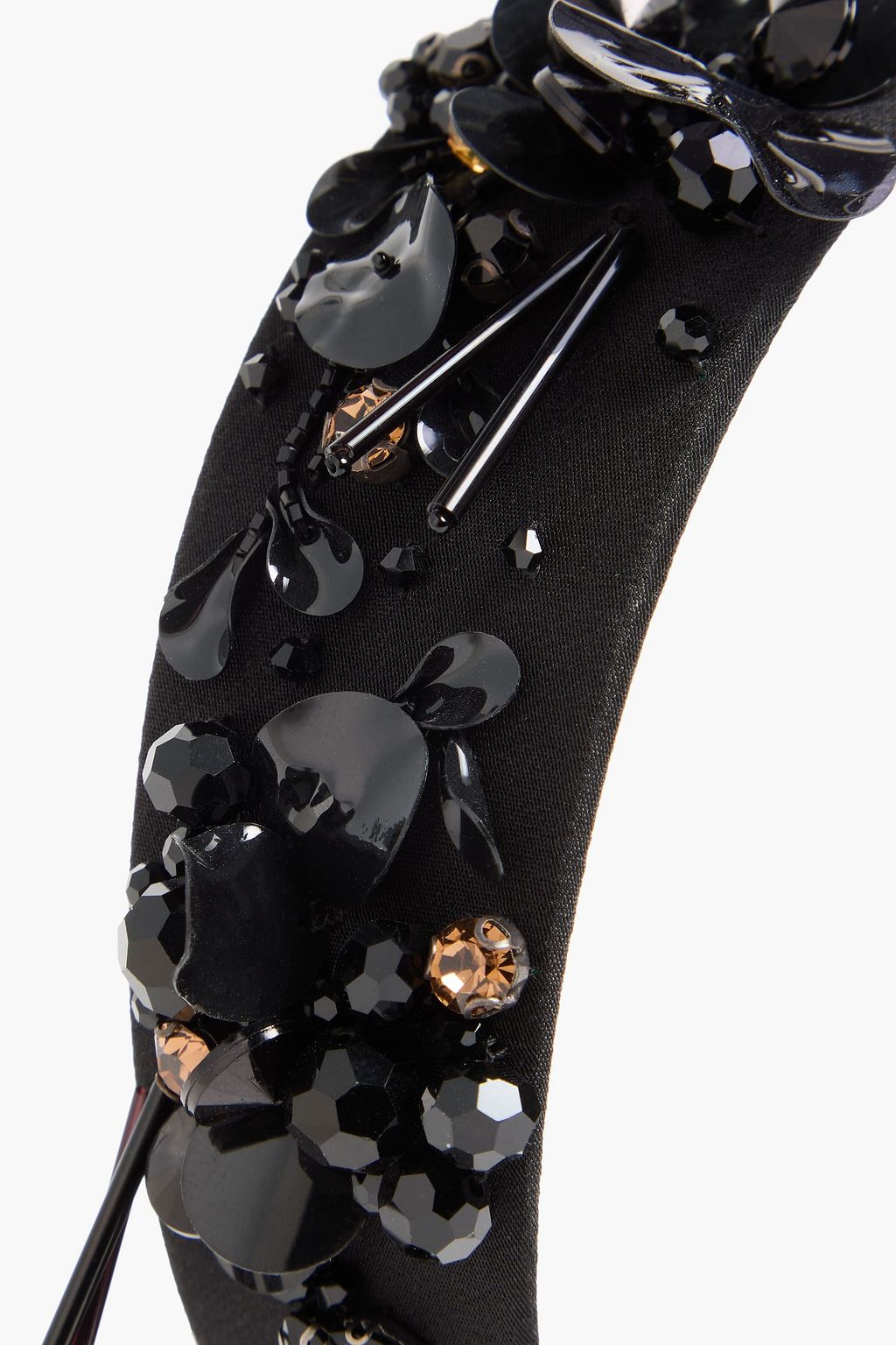 ERDEM Embellished silk-satin headband