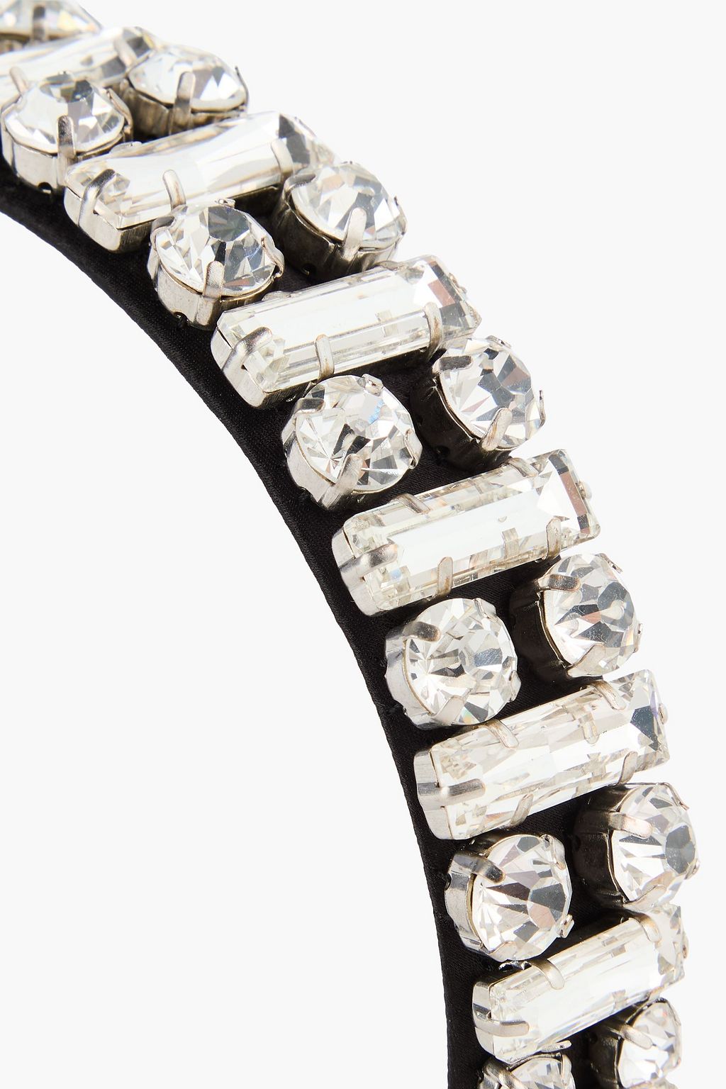 ERDEM Crystal-embellished silk-satin headband