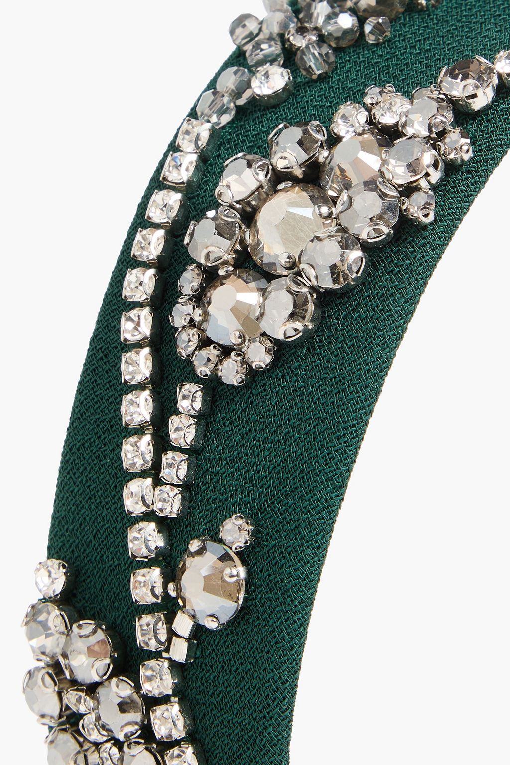 ERDEM Crystal-embellished crepe headband