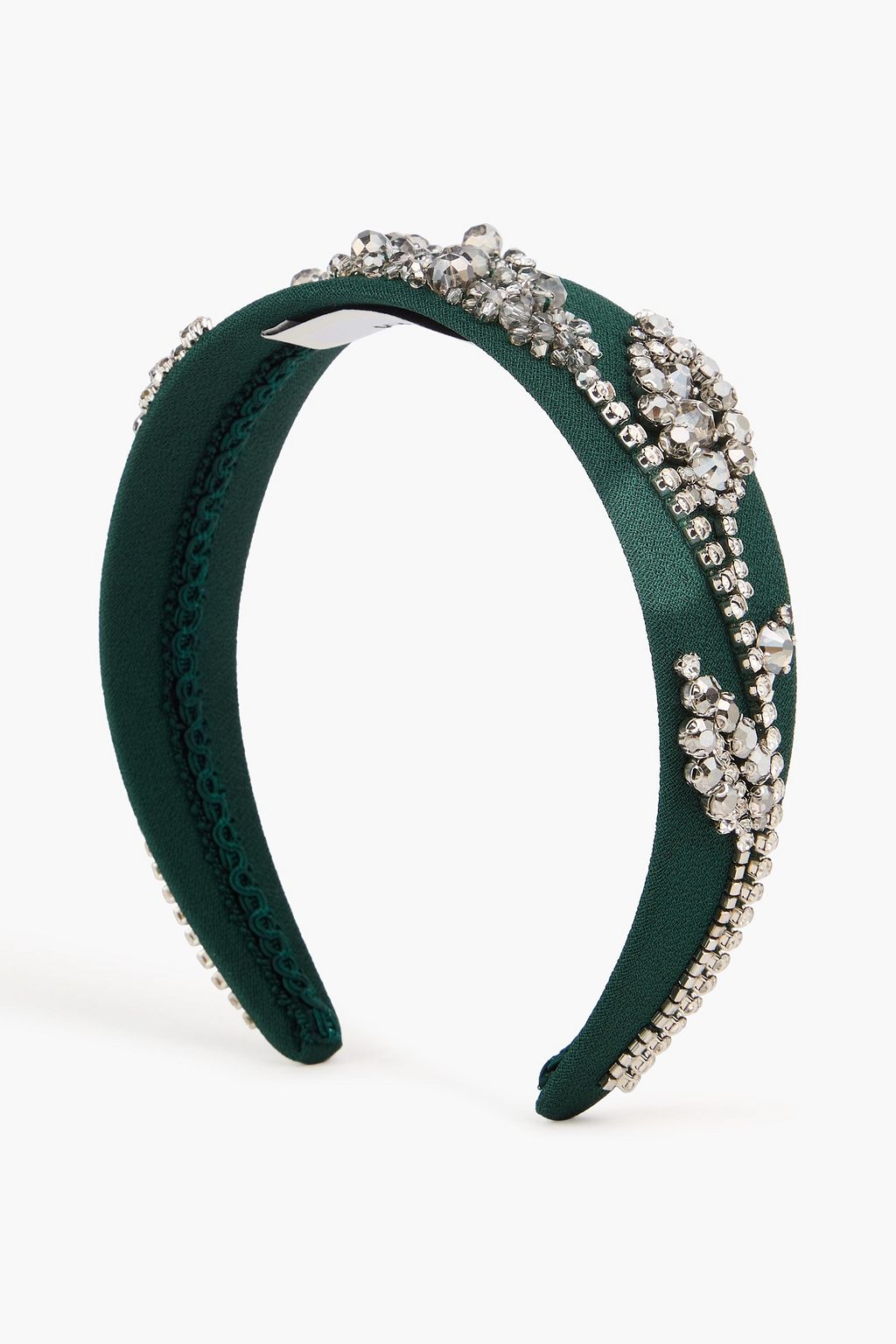 ERDEM Crystal-embellished crepe headband