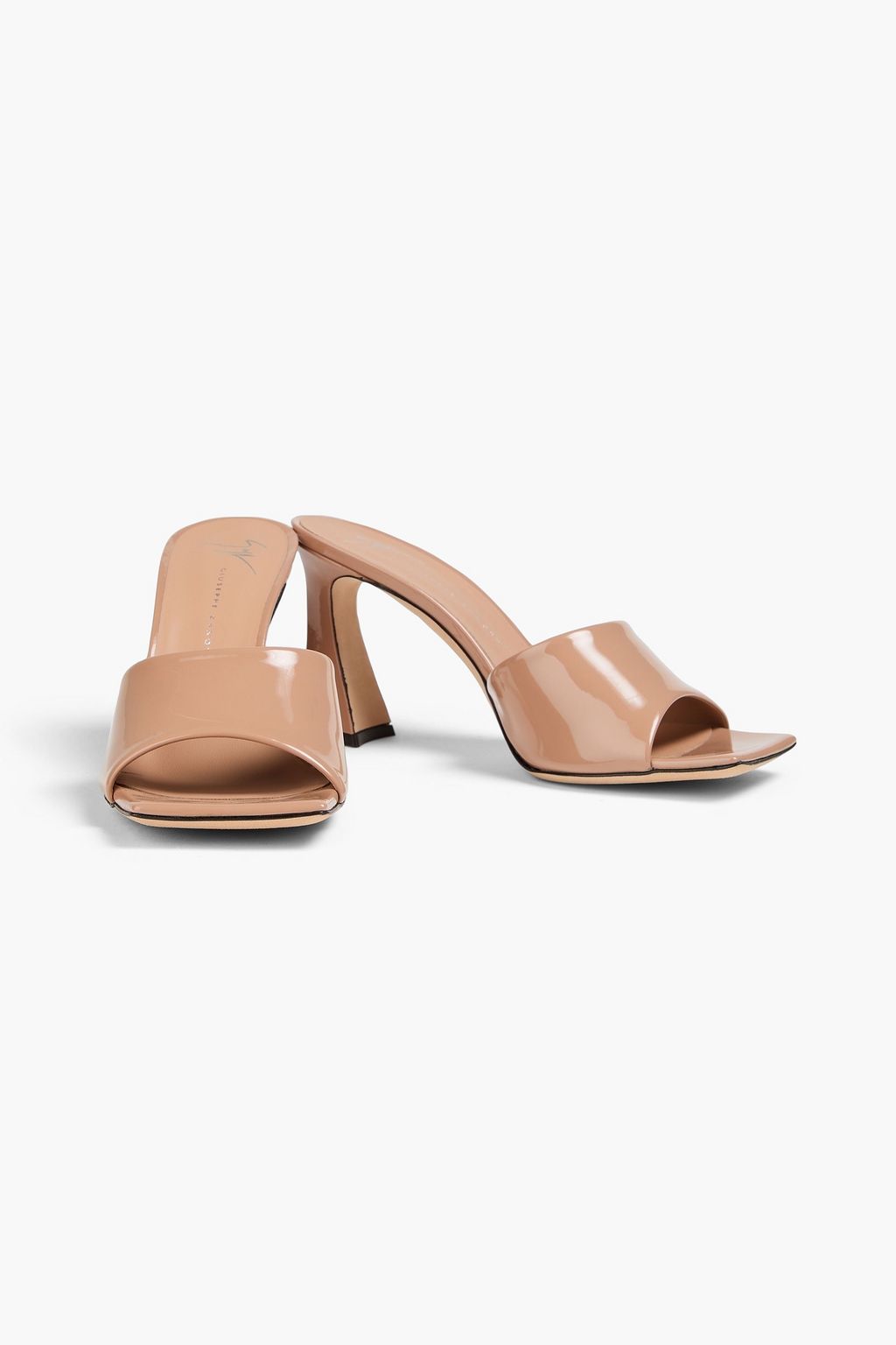GIUSEPPE ZANOTTI Solhene 85 glossed mules