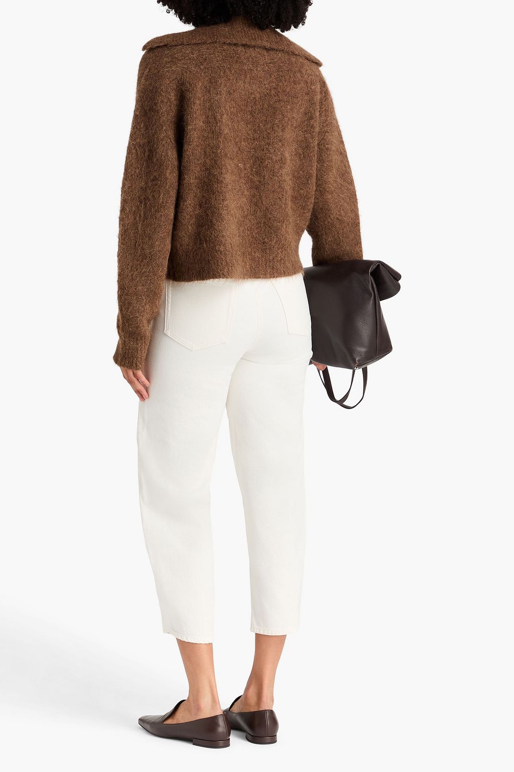 TOTEME High-rise barrel-leg jeans