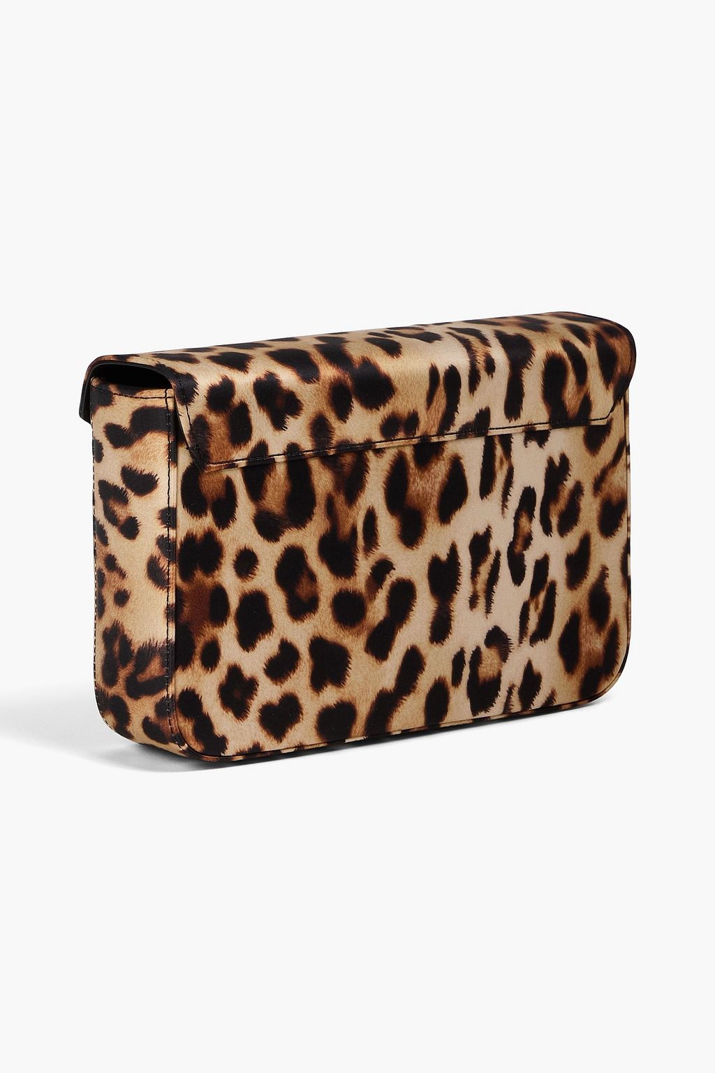 GIUSEPPE ZANOTTI Iveery leopard-print satin clutch